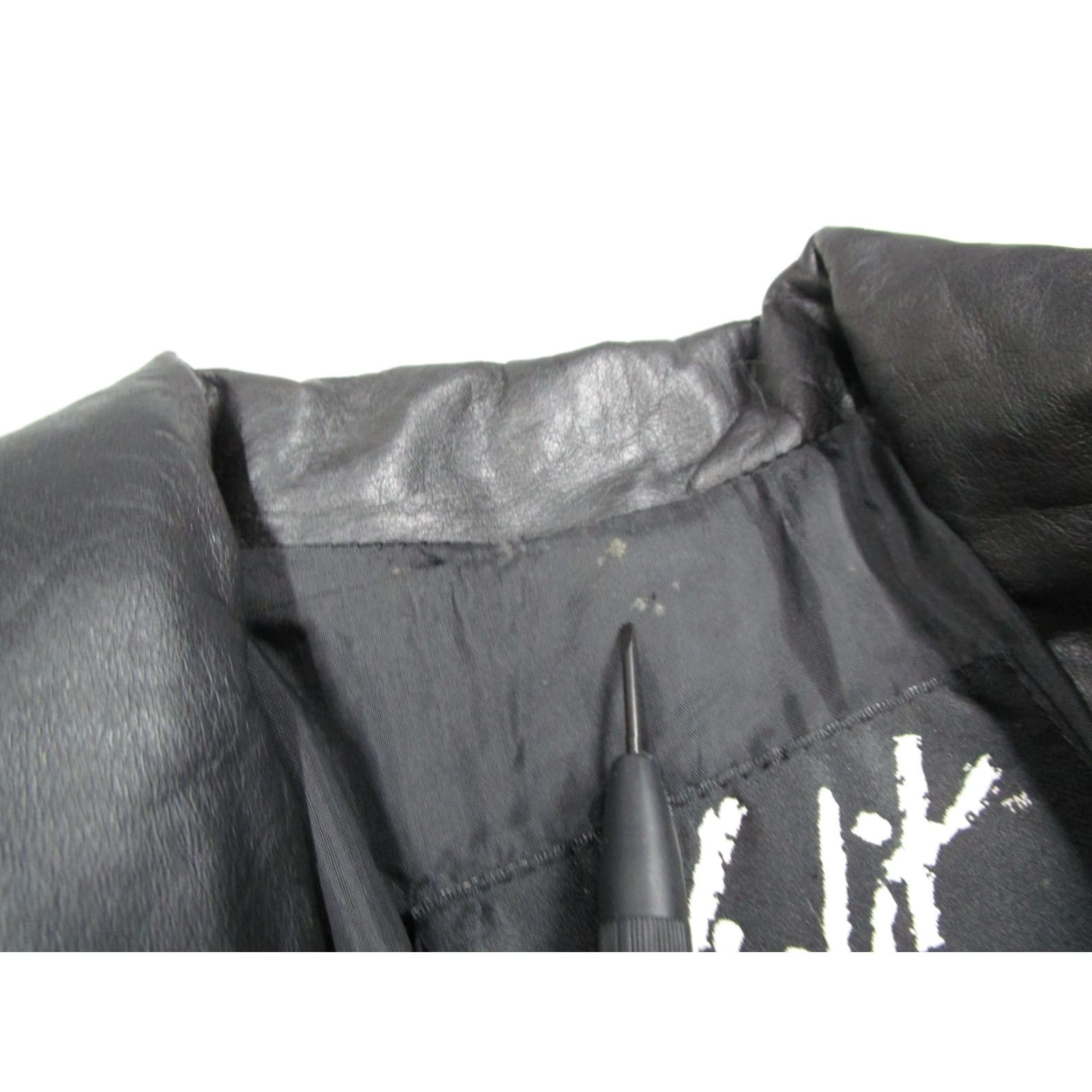 Vintage VINTAGE Winlit Leather Coat Womens Medium Black Embroidered Long Jacket 90s Size M / US 6-8 / IT 42-44 - 6 Thumbnail