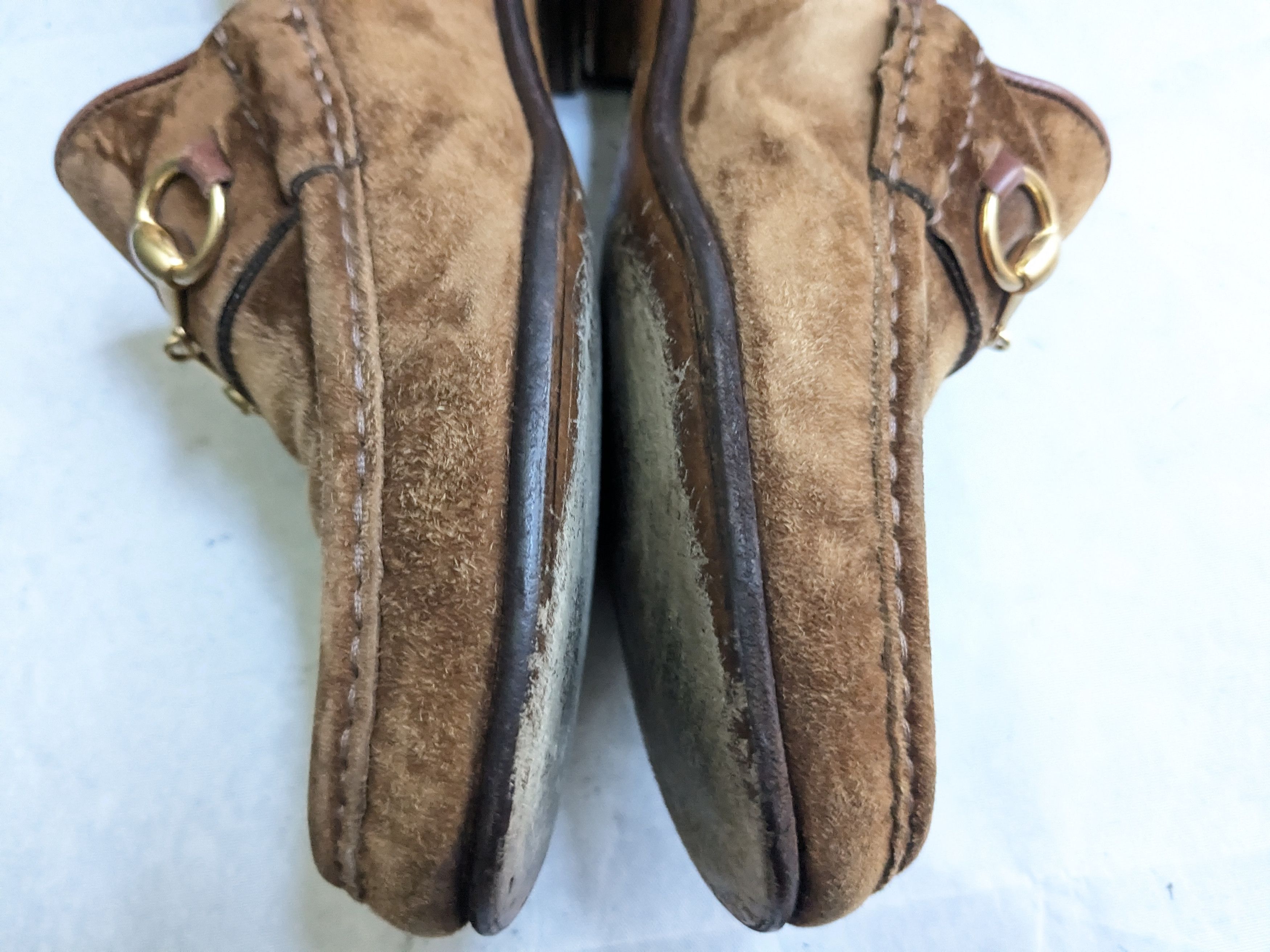 Gucci Gucci Horsebit Loafers Brown 9 D Suede Leather Size US 9 / EU 42 - 9 Thumbnail