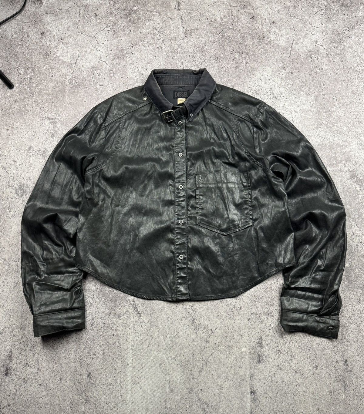Diesel Diesel Junya Watanabe Style Buckle Collar Cropped Leather Size US M / EU 48-50 / 2 - 1 Thumbnail