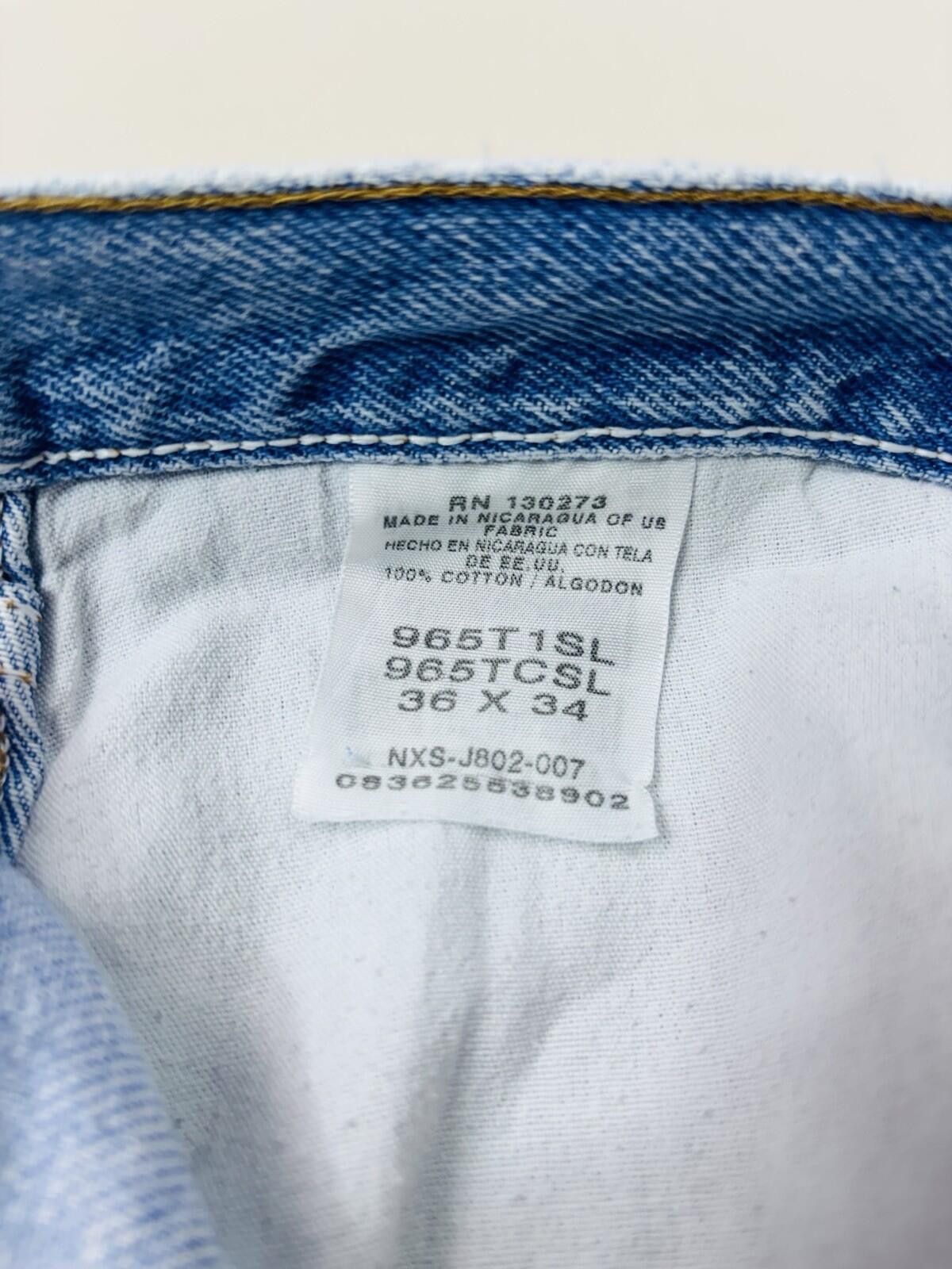 Wrangler Wrangler Vintage Light Wash Straight Leg Denim Jeans 36x3 Size US 36 / EU 52 - 7 Thumbnail