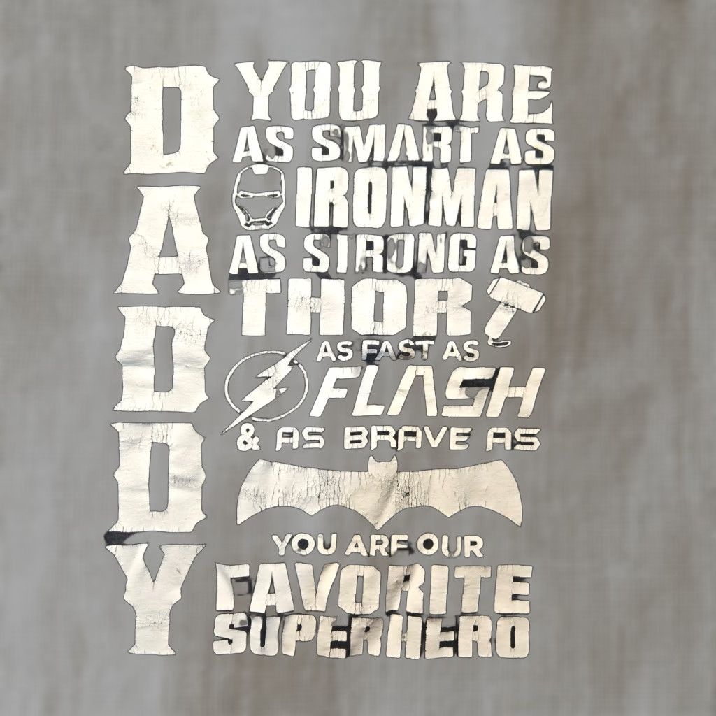 Vintage DADDY Shirt Father's Day Dad Present Gift Comic Men's L Black Size US L / EU 52-54 / 3 - 1 Thumbnail
