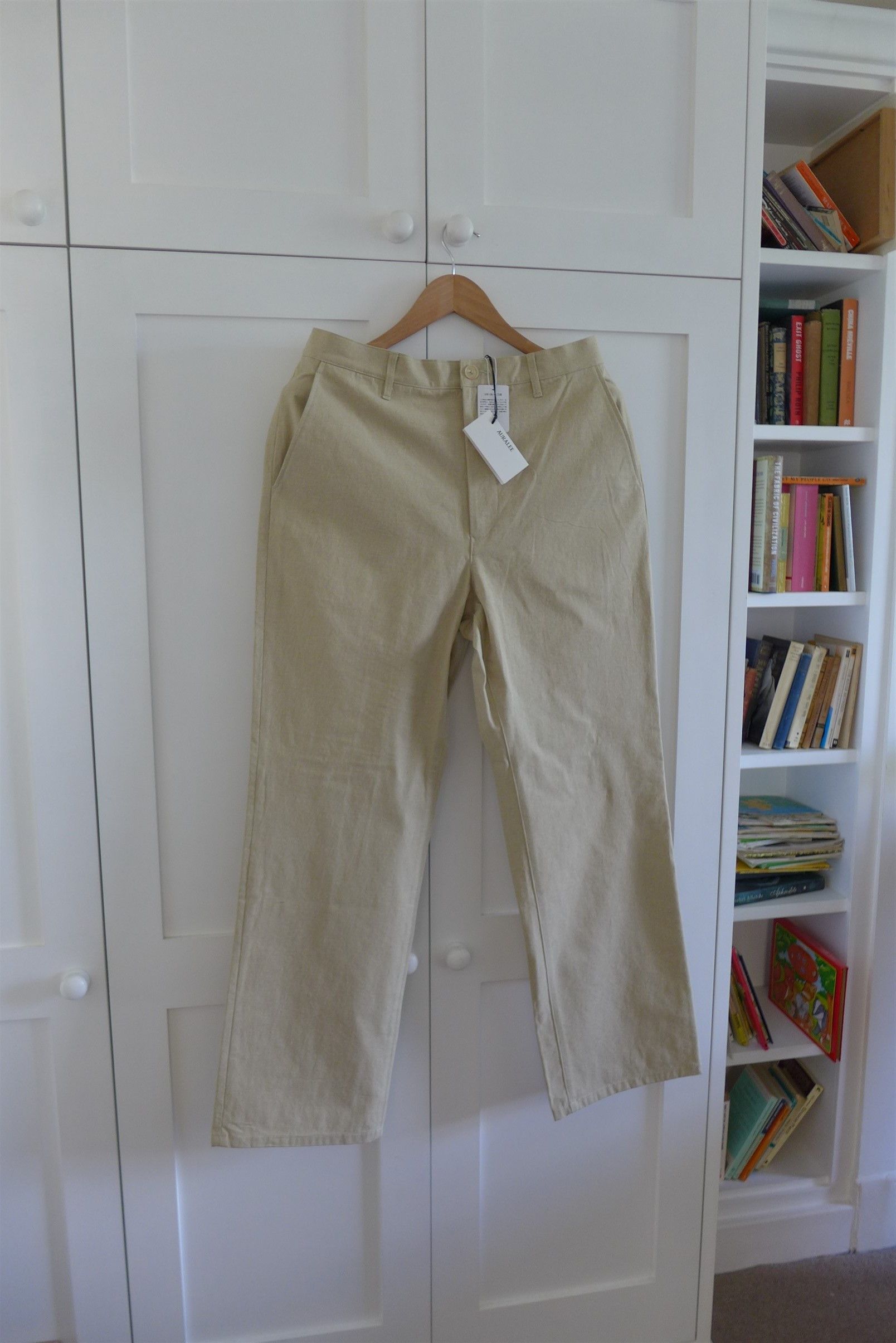 Auralee Auralee Washed Hard Twist Canvas Pants - Khaki Beige Cotton Size US 30 / EU 46 - 4 Thumbnail