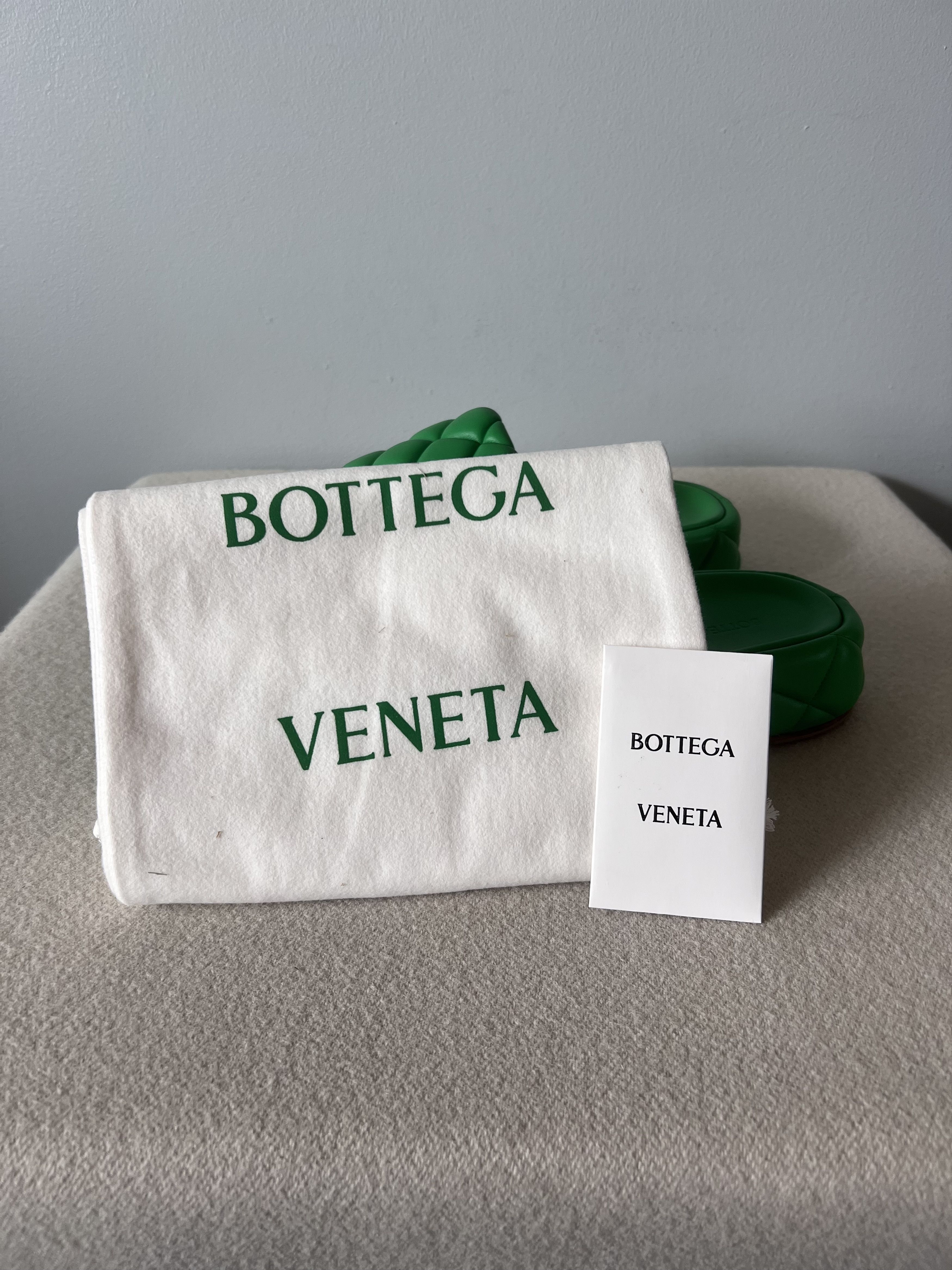 Bottega Veneta Bottega Veneta Padded Leather Sandals in Green Size US 9 / EU 42 - 7 Thumbnail