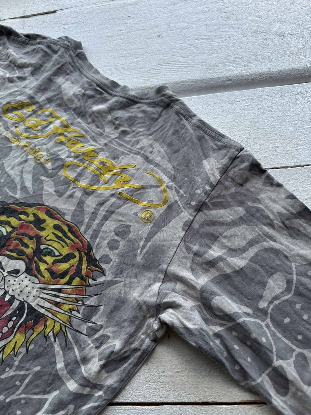 Ed Hardy 🚨ED HARDY OVERPRINT BIG LOGO TIGER CHRISTIAN AUDIGER Size US M / EU 48-50 / 2 - 12 Thumbnail