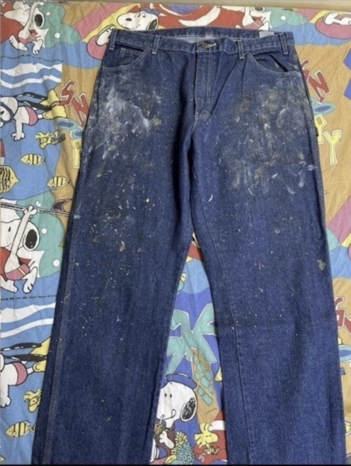 Dickies ***FINAL DROP***RARE DICKIES PAINT SPLATTER WIDE DENIM 38 Size US 38 / EU 54 - 13 Thumbnail