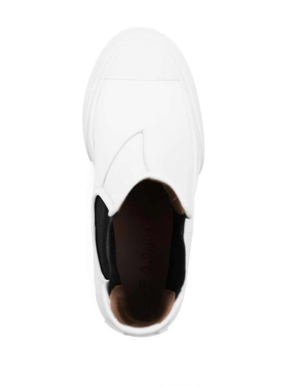 Marni o1w1db11225 70Mm Leather Chelsea Boots in White Size US 6 / IT 36 - 4 Thumbnail