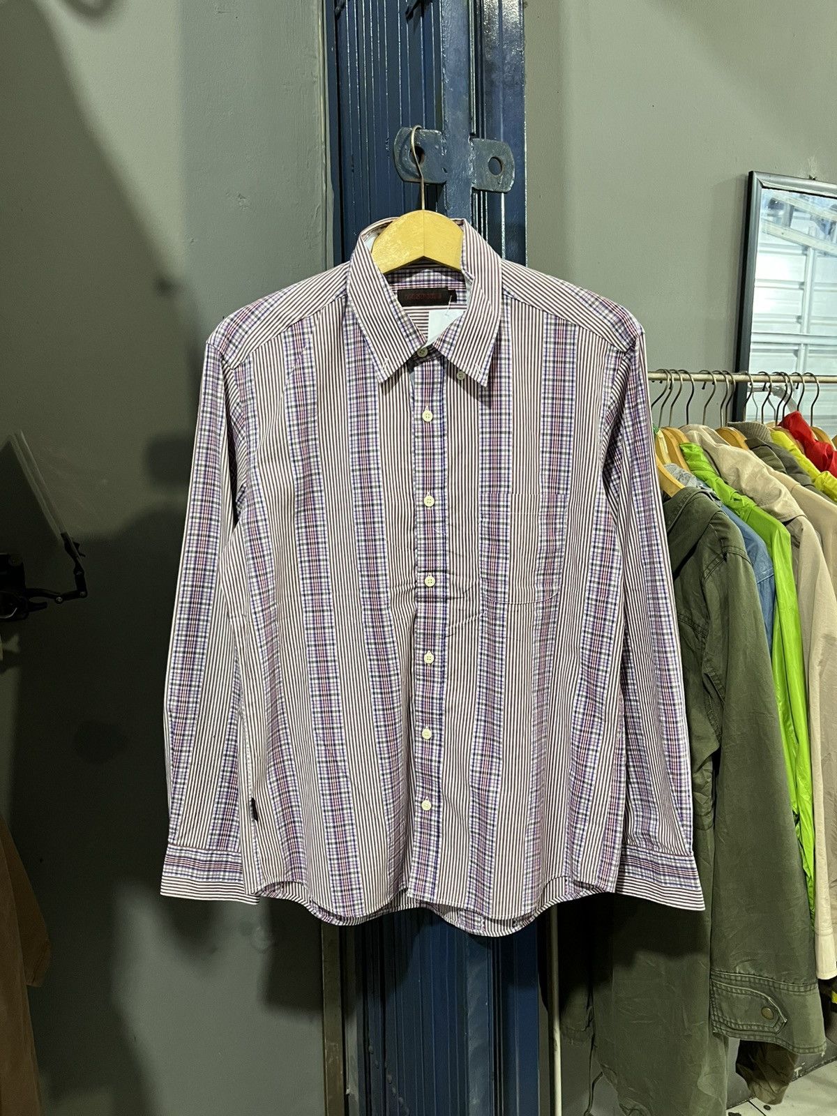 Tornado Mart inspire japan long sleeve button shirt /needles/cdg/visvim Size US L / EU 52-54 / 3 - 1 Thumbnail