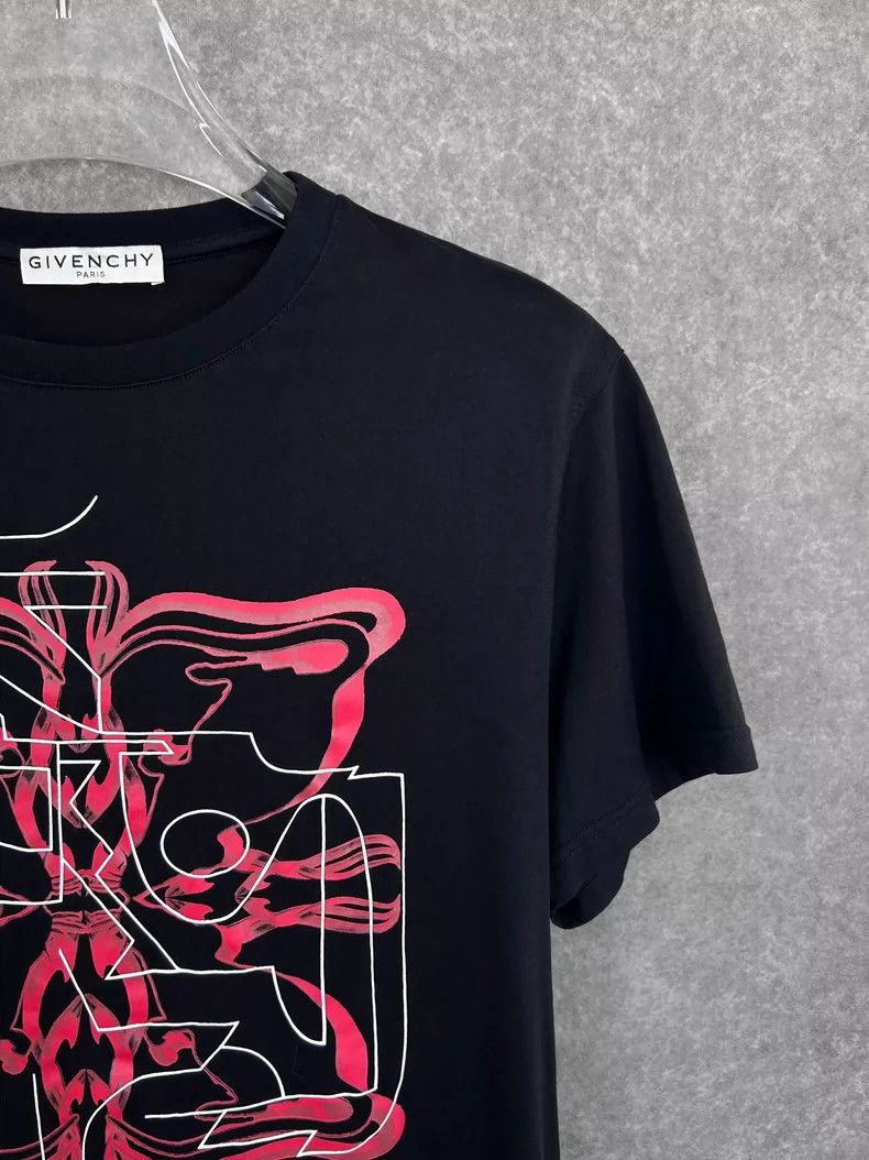 Givenchy Givenchy Black Double Ring Flower Sublimation Print Letter Size US S / EU 44-46 / 1 - 5 Thumbnail