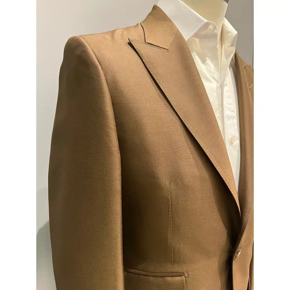 Tom Ford o1loc1c0625 2LYP01 Wool Silk O’connor Suit in Brown Size US L / EU 52-54 / 3 - 2 Thumbnail