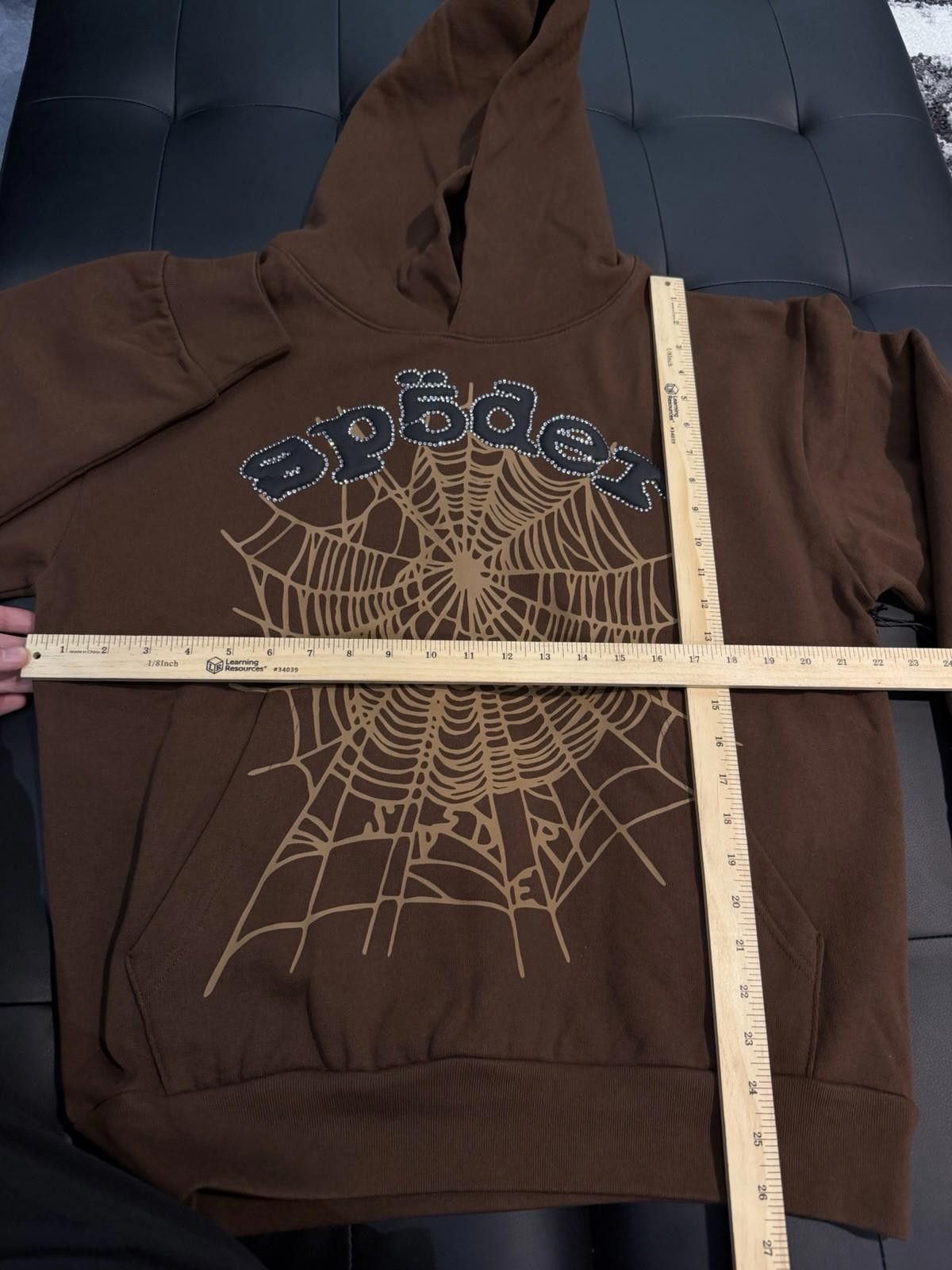 Sp5der Sp5der Worldwide Brown Crystal Hoodie Size (M) (NEW) Size US M / EU 48-50 / 2 - 10 Thumbnail