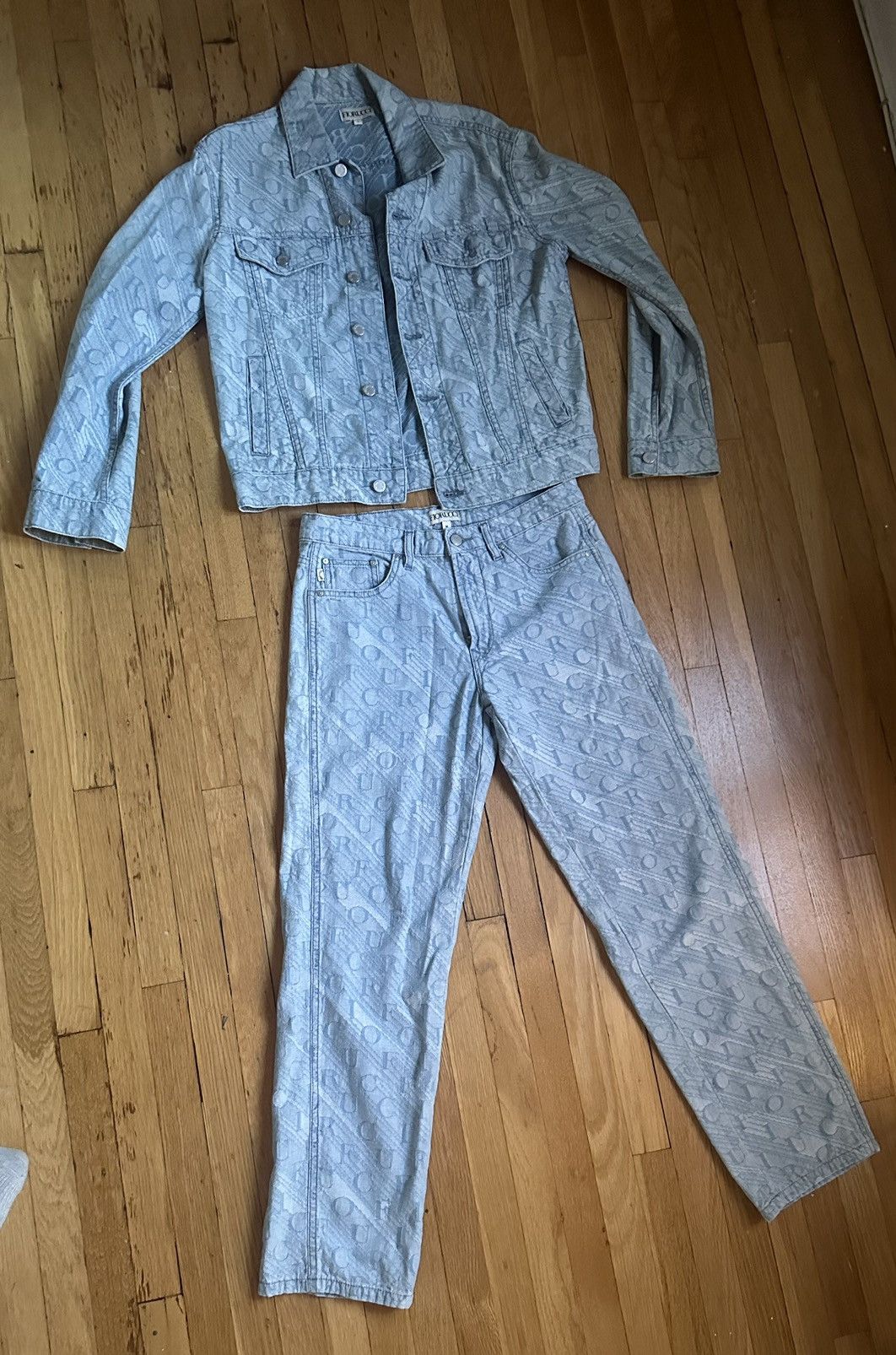 Fiorucci Monogram denim jacket Size US S / EU 44-46 / 1 - 3 Thumbnail
