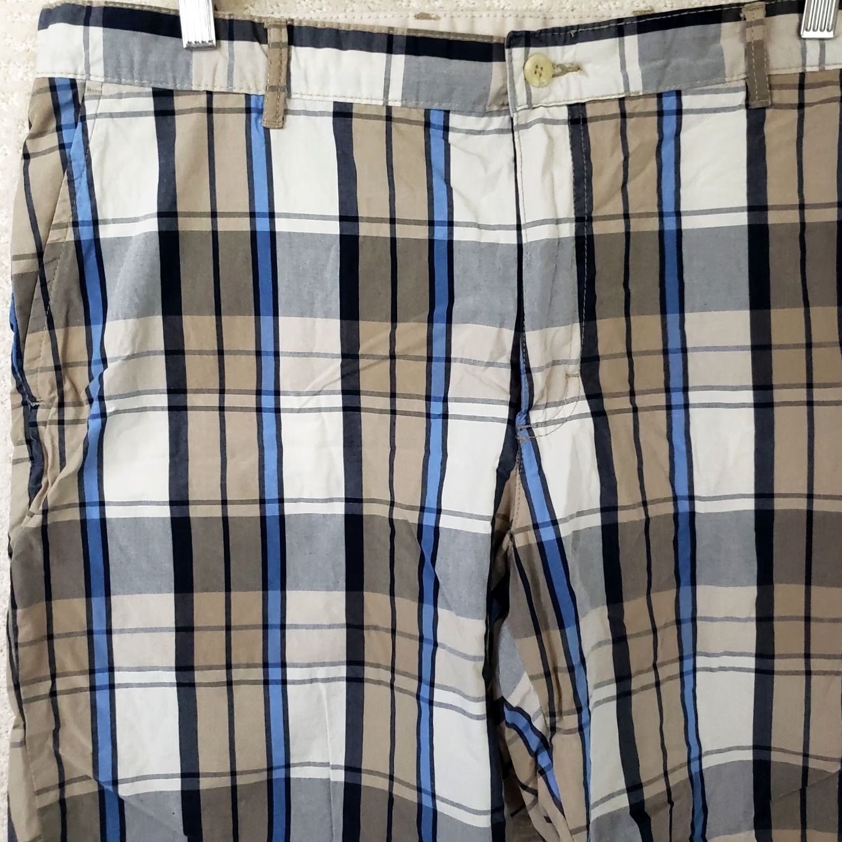 Bills Khakis Bills Khakis Men's 38 Khaki Navy Black & White Plaid Cotton Shorts Size US 38 / EU 54 - 2 Thumbnail