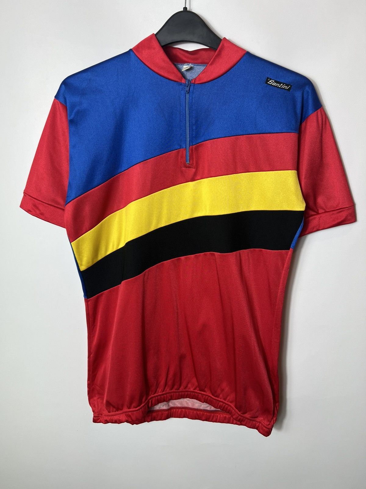 Vintage Very rare 1980s VINTAGE OLD SANTINI CYCLING CYCLES JERSEY Size US M / EU 48-50 / 2 - 1 Thumbnail