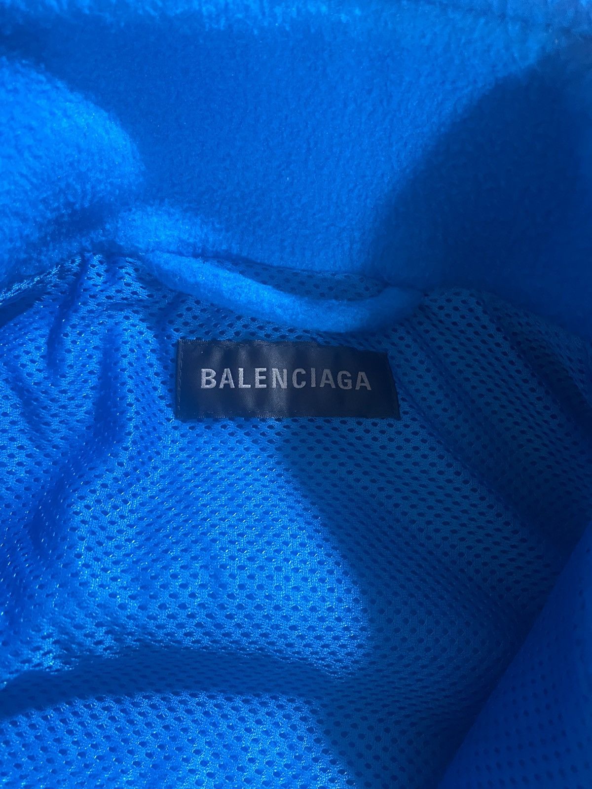 Balenciaga Balenciaga Blue Oversized Tracksuit Fleece Jacket Size US M / EU 48-50 / 2 - 7 Thumbnail