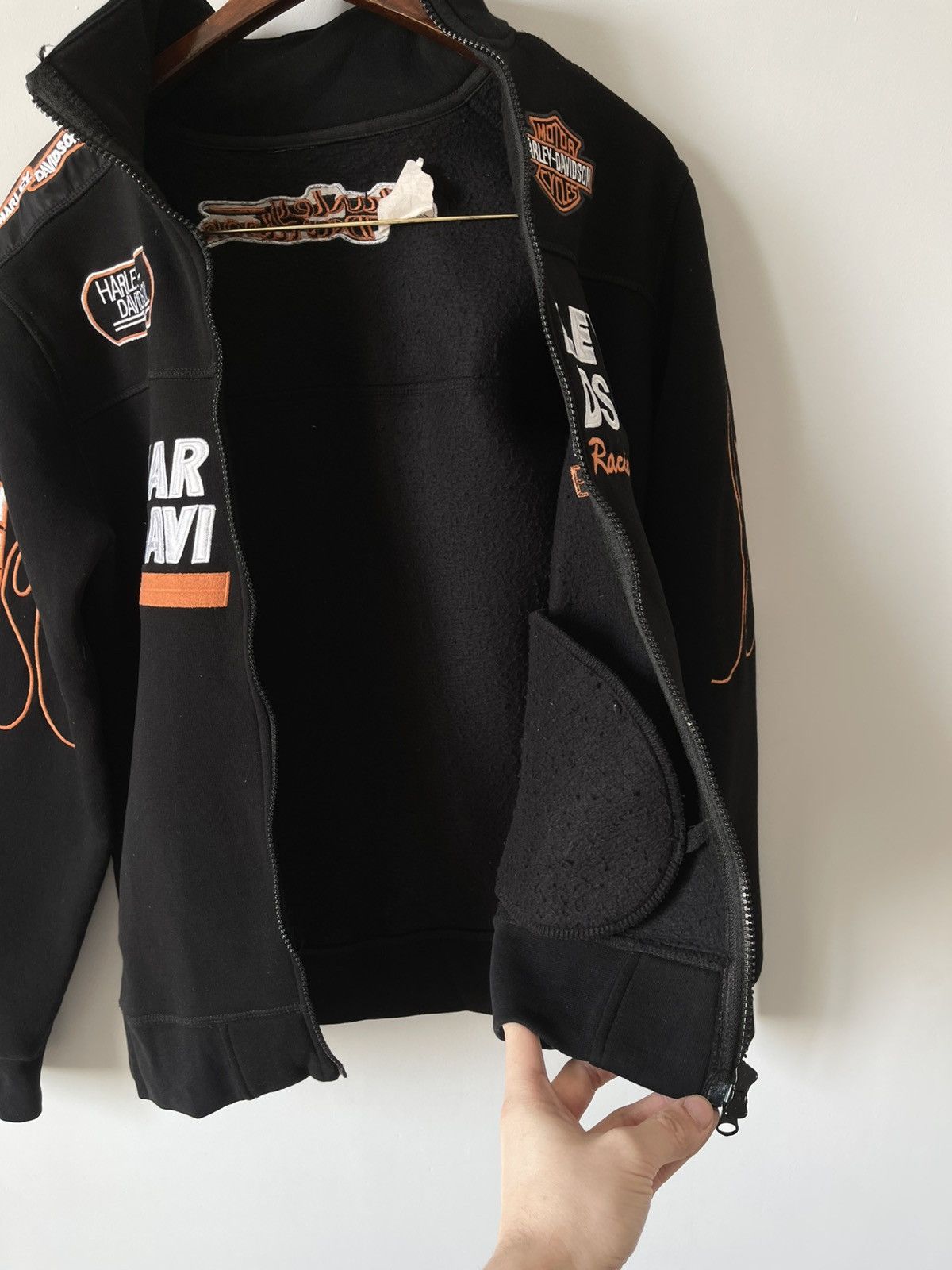 Harley Davidson Vintage Harley Davidson Y2k Moto Racing Zip Up Sweatshirt Size US M / EU 48-50 / 2 - 11 Thumbnail