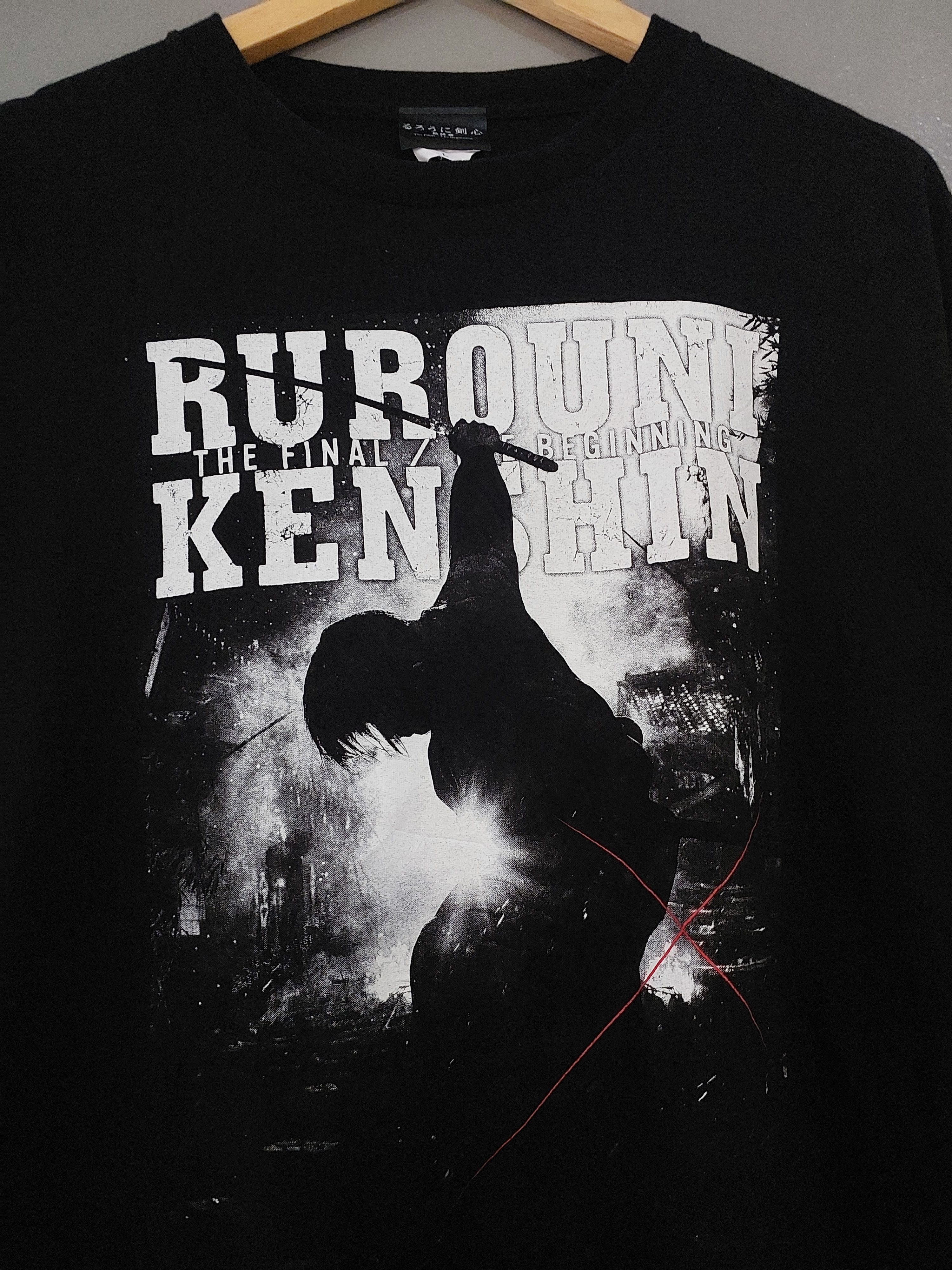 Anime × Japanese Brand RUROUNI KENSHIN LIVE ACTION MOVIE SAMURAI X ANIME T-SHIRT Size US L / EU 52-54 / 3 - 8 Thumbnail