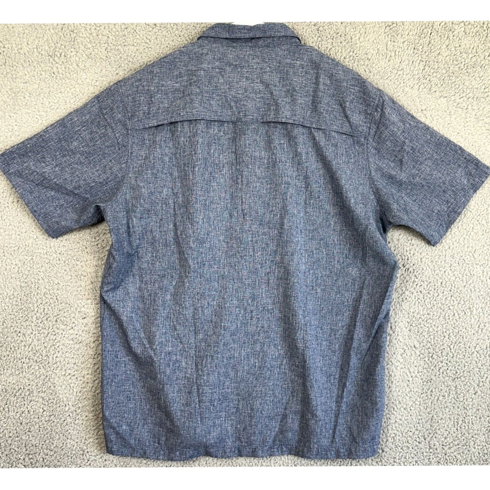 Croft & Barrow VINTAGE Croft Barrow Quick Dry Shirt Men Large Blue Hiking Button Up Flap Pocket Size US L / EU 52-54 / 3 - 3 Thumbnail
