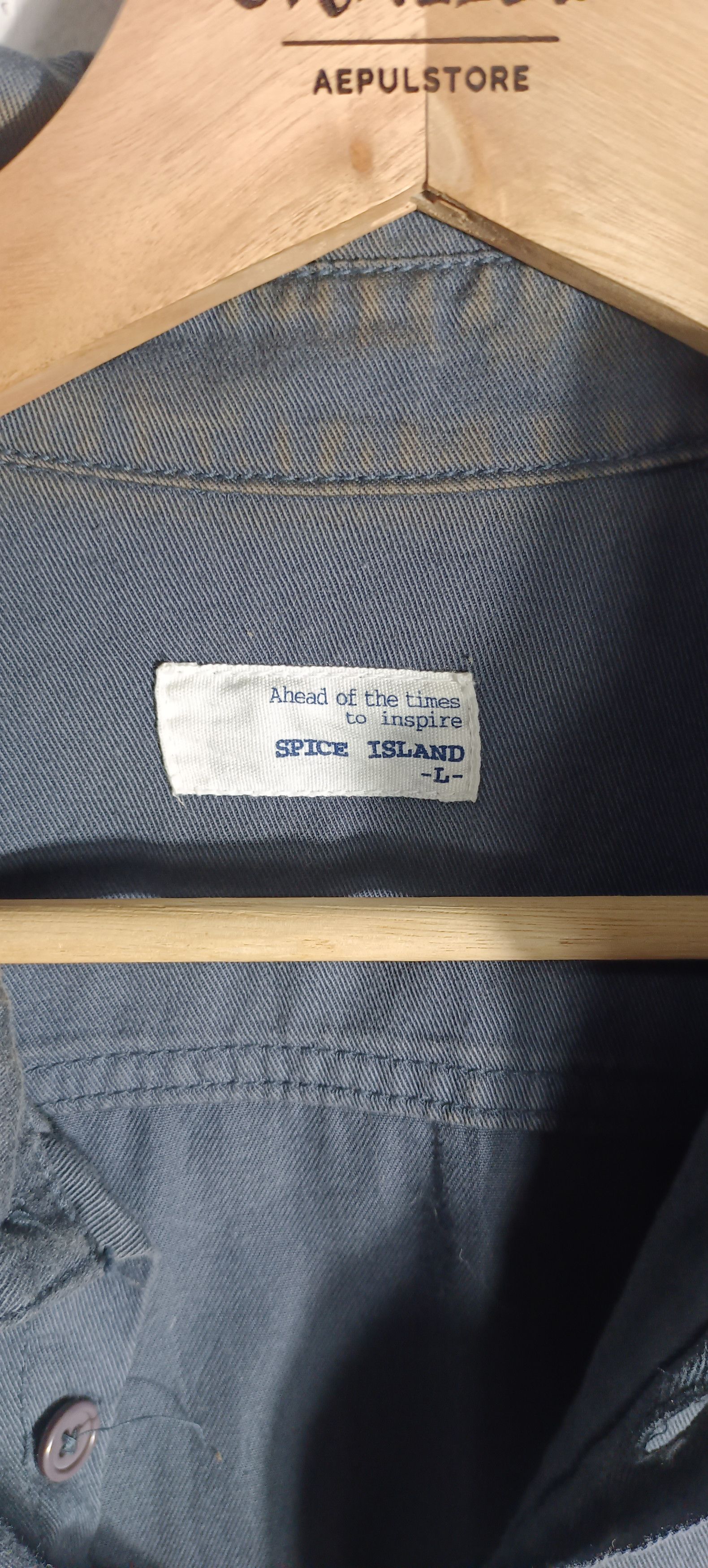 Japanese Brand Japanese Brand Spice Island Button Ups Military design Size US L / EU 52-54 / 3 - 11 Thumbnail