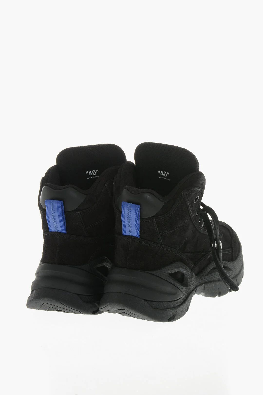 Off-White og1mm0426 Suede & Fabric Hiking Sneakers in Black Size US 7 / EU 40 - 2 Thumbnail