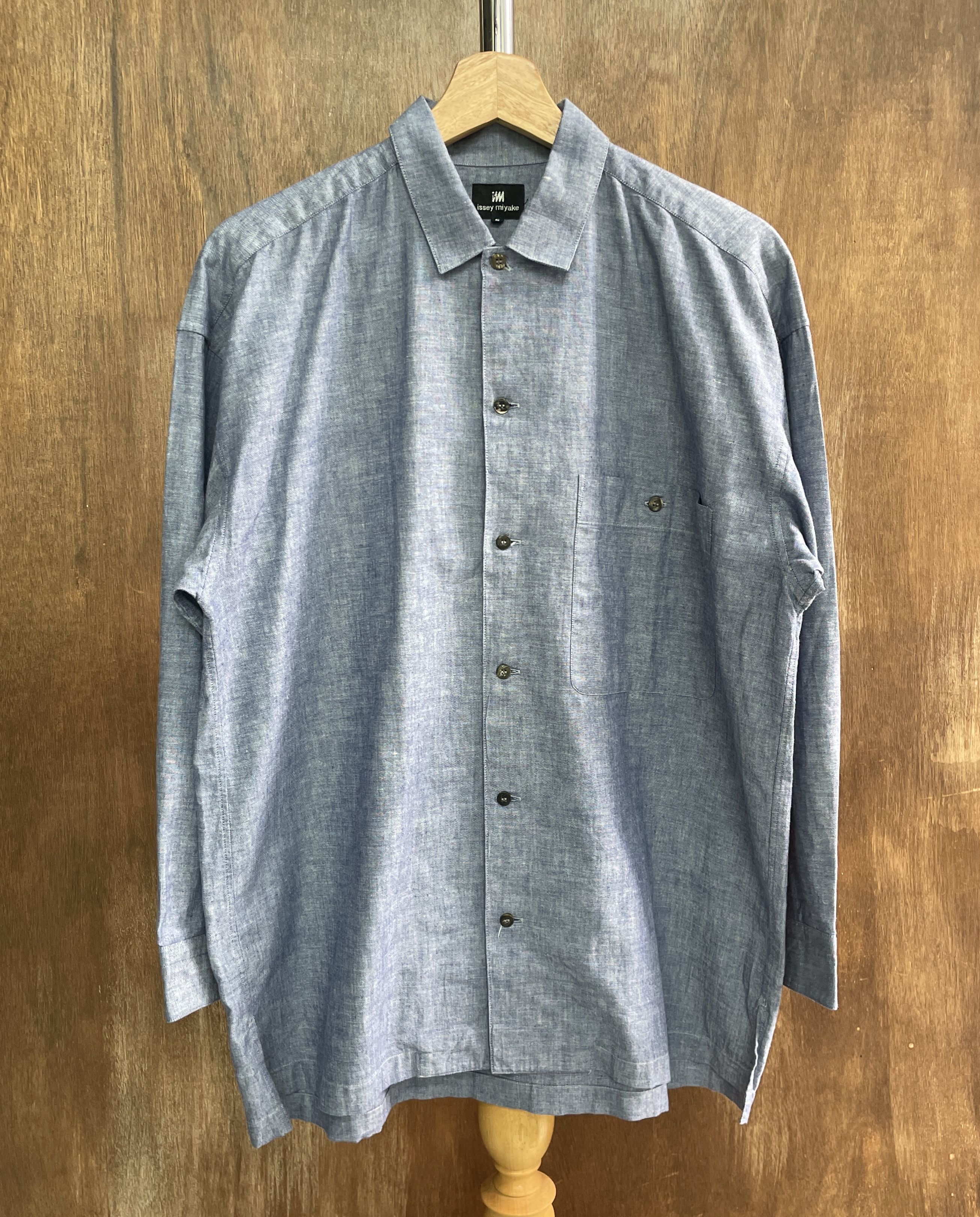 Homme Plisse Issey Miyake Issey Miyake Classic Light blue Shirt Size US S / EU 44-46 / 1 - 1 Thumbnail