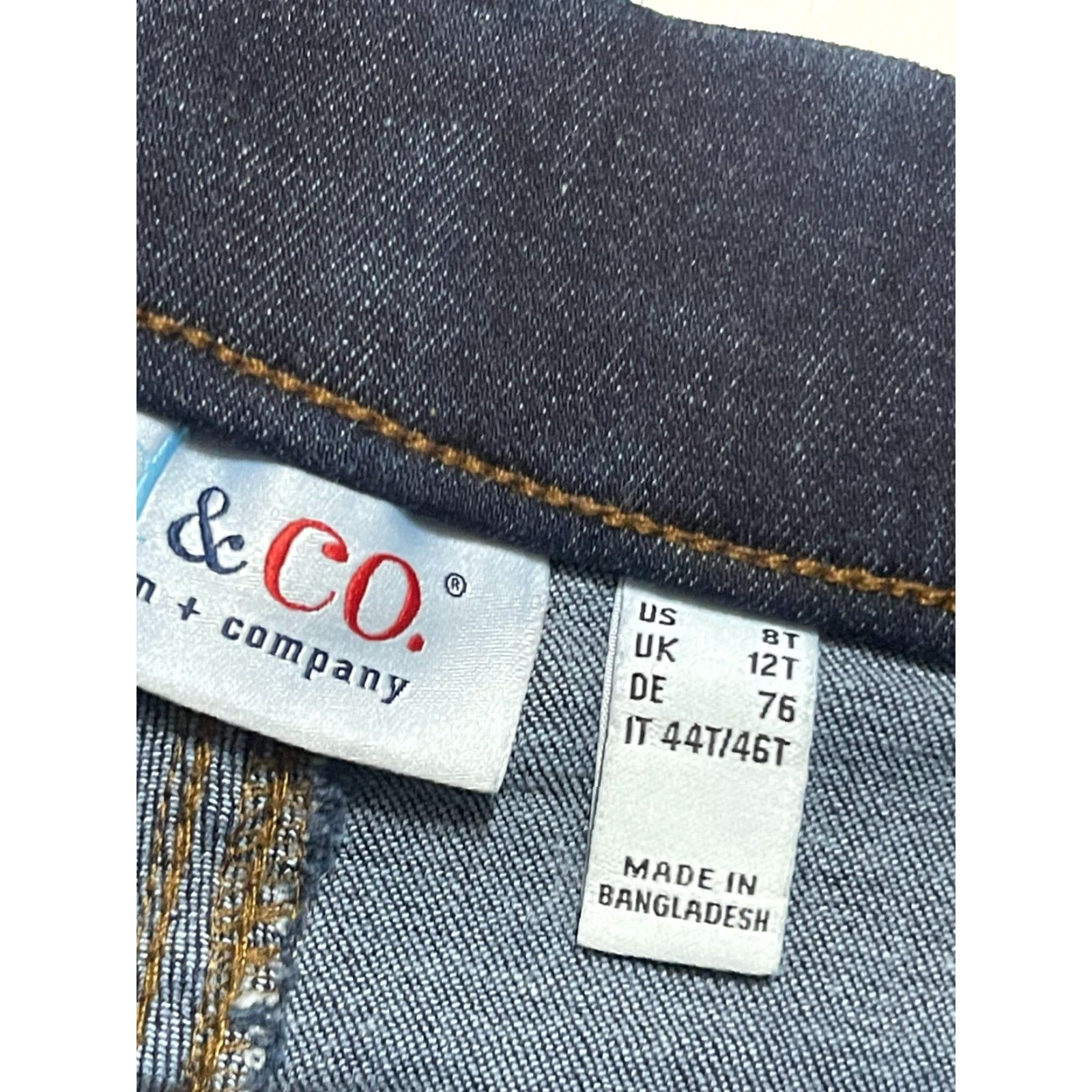 Denim & Co. Denim & Co. Jeans Women 8 Tall Blue Denim Straight Leg Pockets 8T Ladies Jeans Size 30" / US 8 / IT 44 - 7 Thumbnail