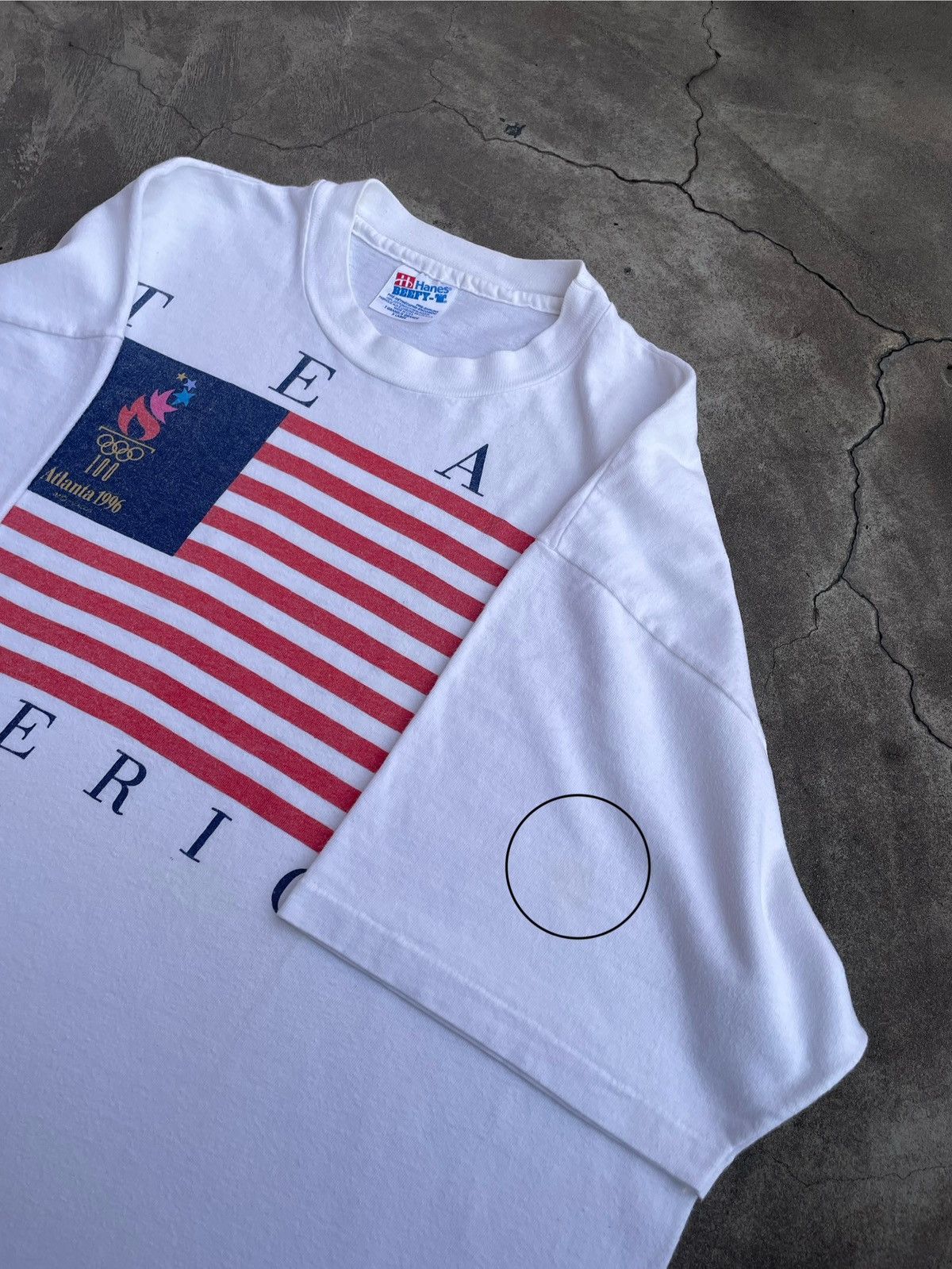 USA Olympics 1996 Olympics Atlanta, Vintage Single Stitch T-Shirt Size US XL / EU 56 / 4 - 11 Thumbnail