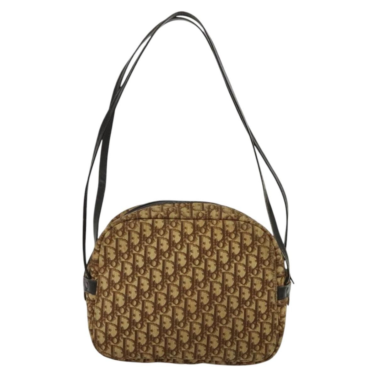Dior DIOR Trotter Canvas Shoulder Bag Brown Size ONE SIZE - 3 Thumbnail
