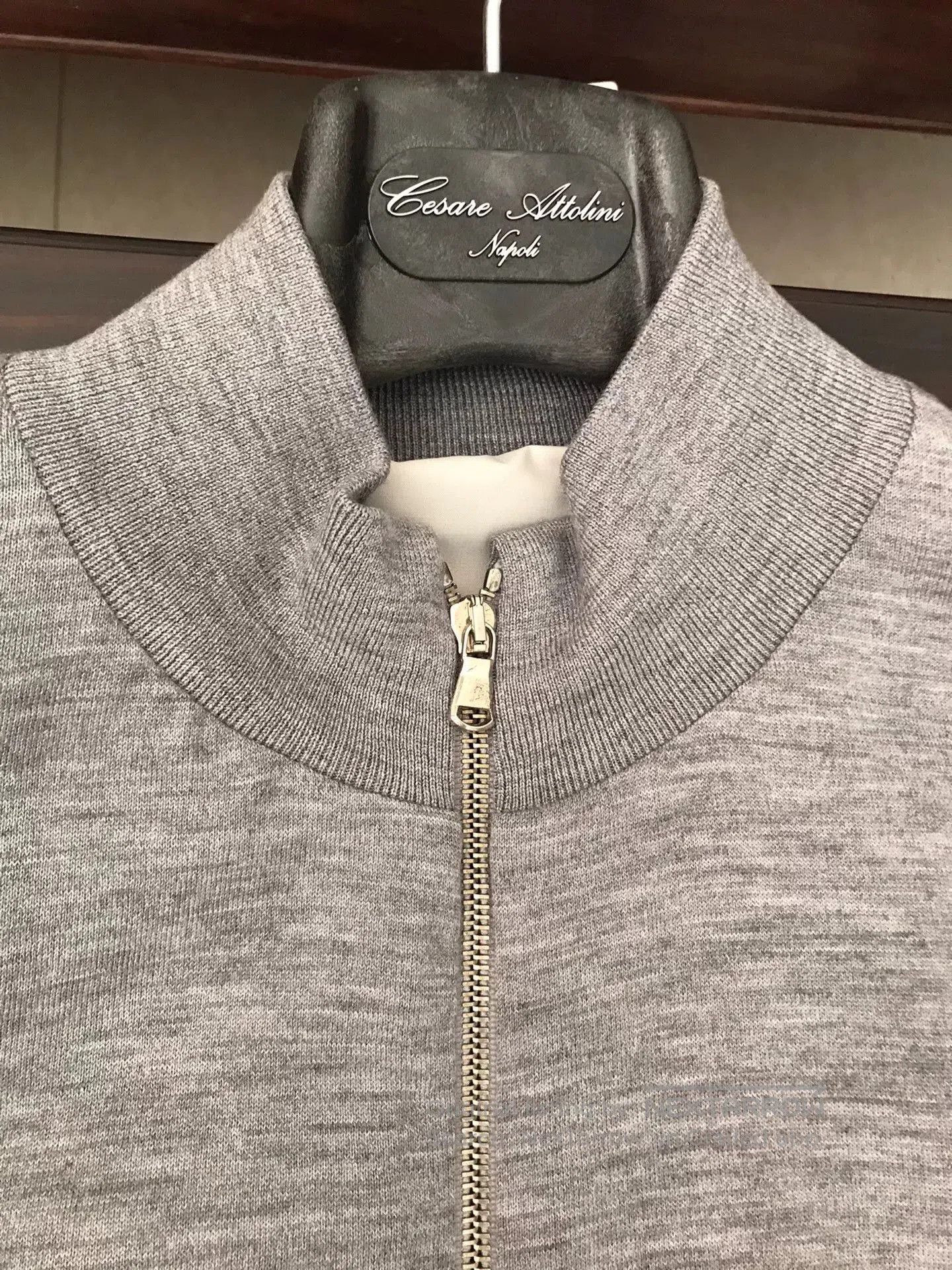 Cesare Attolini cesare attolini gray wool bomber jacket. Size US L / EU 52-54 / 3 - 3 Thumbnail