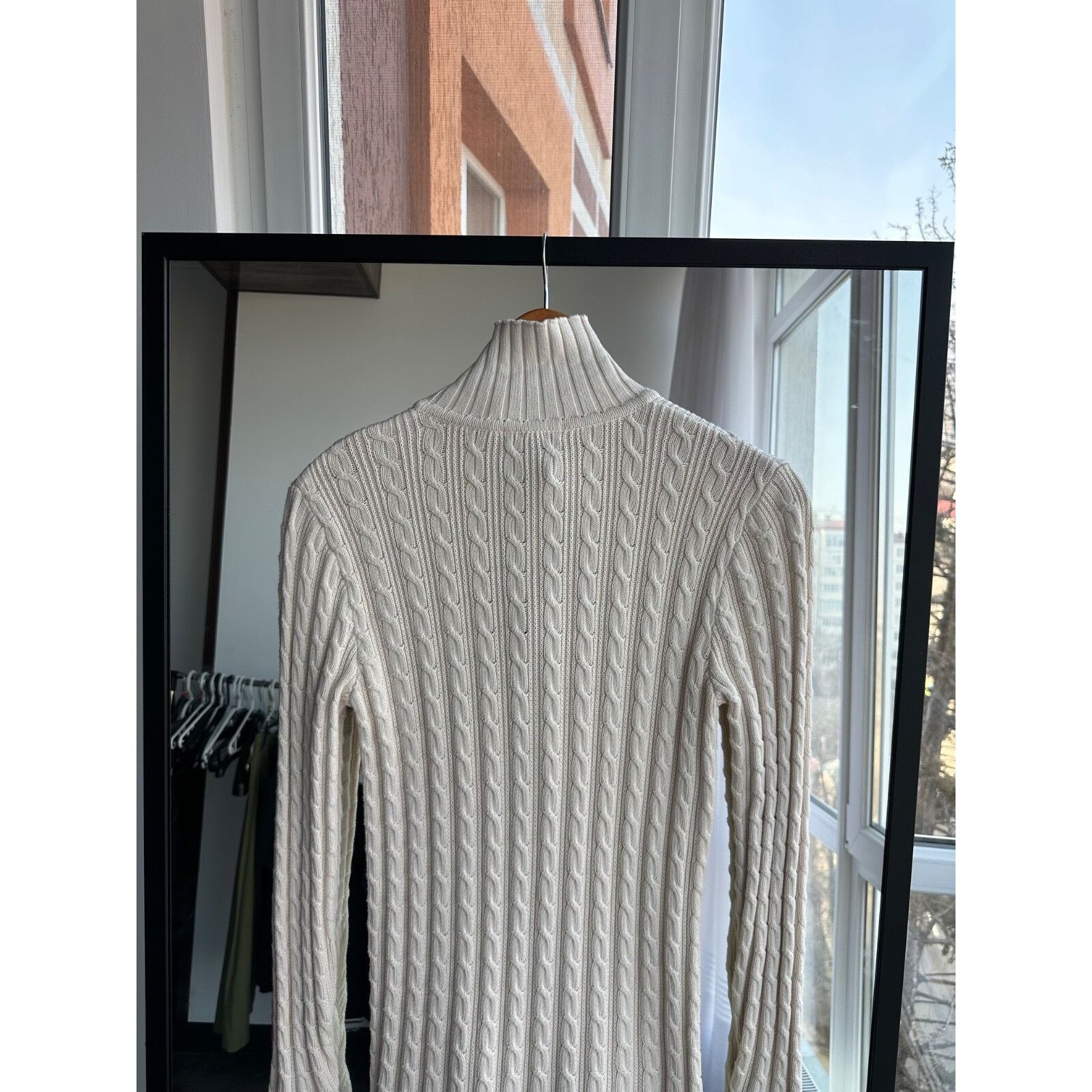 Lacoste VTG Lacoste Beige Cable Knit Buttons Dress Size M / US 6-8 / IT 42-44 - 7 Thumbnail