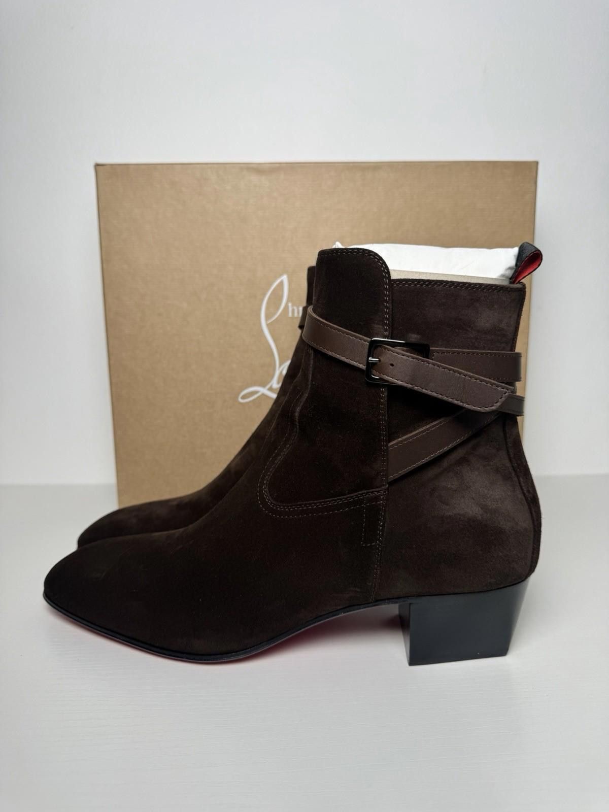 Christian Louboutin Christian Louboutin Rosalio Jodhpur Boots Suede Men’s 44.5 Size US 11.5 / EU 44-45 - 3 Thumbnail