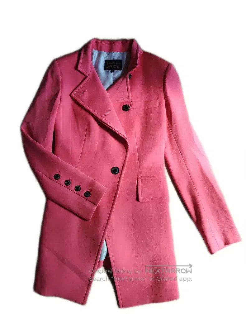 Vivienne Westwood Vivienne Westwood Peach Pink Slim Fit Trench Coat Size XS / US 0-2 / IT 36-38 - 3 Thumbnail
