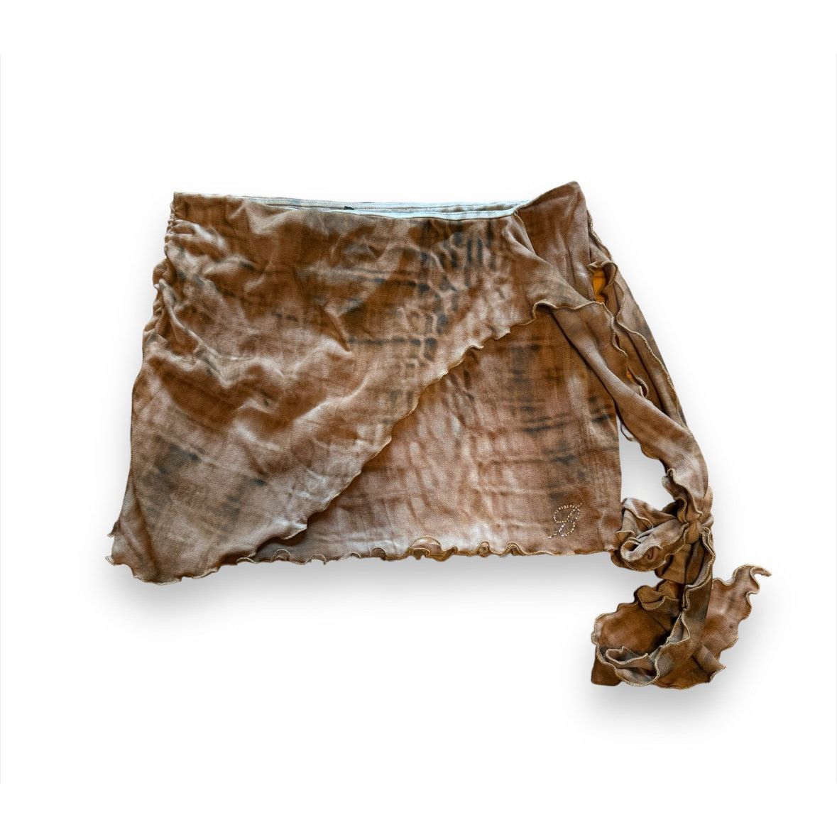Blumarine BLUMARINE Rock Mit Kroko-style In Brown Size 28" / US 6 / IT 42 - 1 Thumbnail