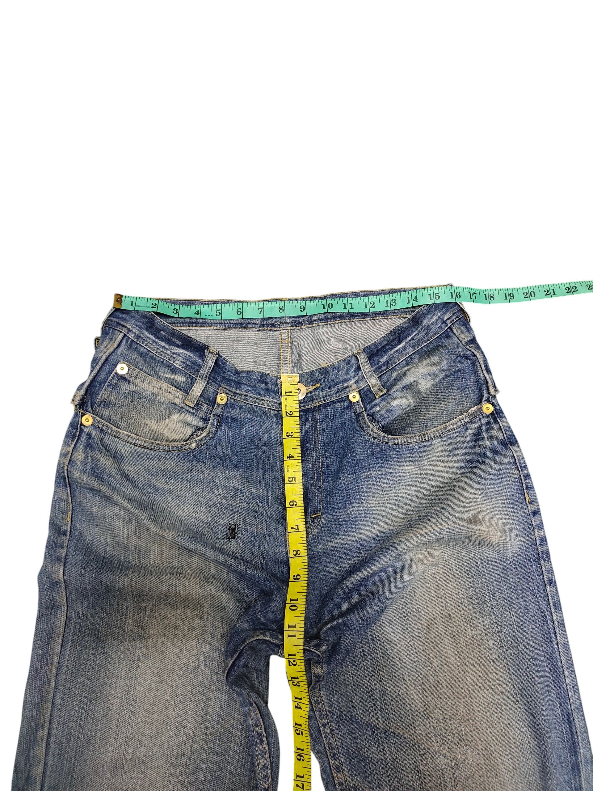 Comme des Garcons × Undercover Japanese Brand Zipper Pocket Clawmark Distress Denim Jeans Size US 34 / EU 50 - 14 Thumbnail