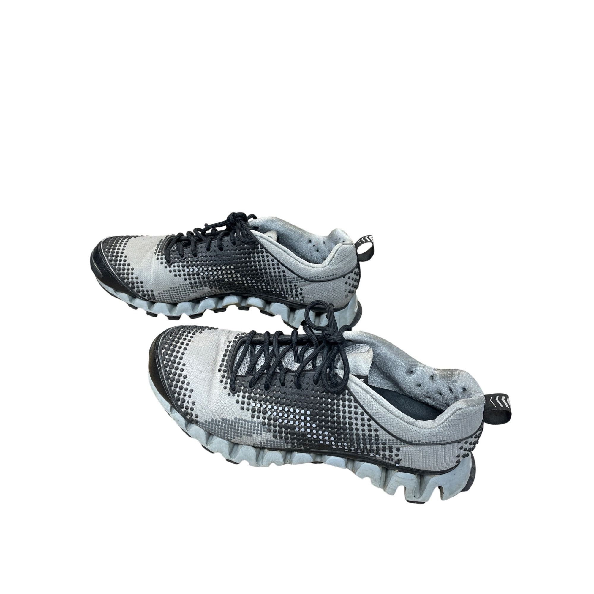 Reebok Reebok Zig Tech 2.0 Mens gray black running shoes sneakers Size US 12 / EU 45 - 3 Thumbnail