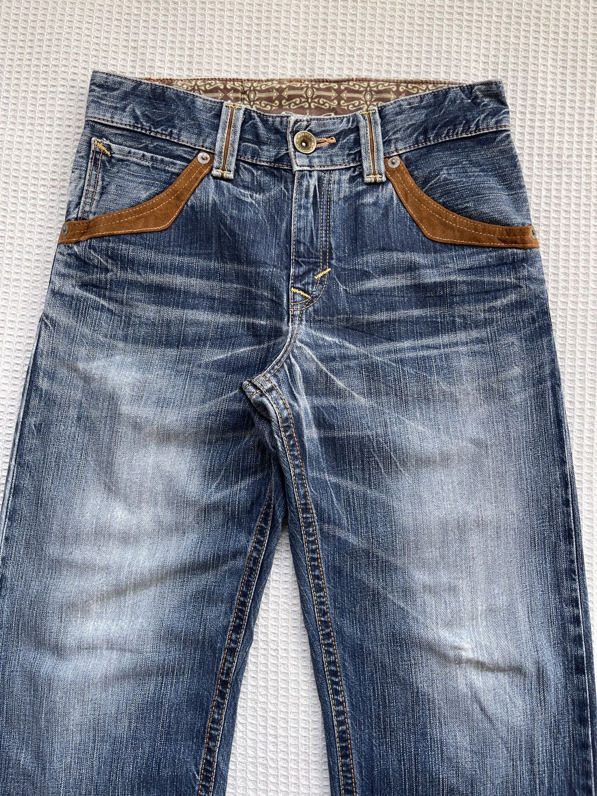 Edwin Last Drop🔥Rare🔥EDWIN Exclusive Vintage Wide Leg Jeans Size US 30 / EU 46 - 3 Thumbnail