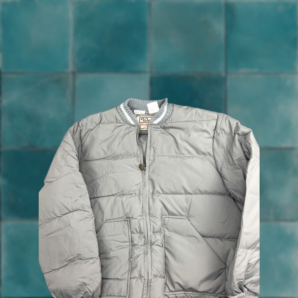 Walls VINTAGE Walls Blizzard-Pruf Jacket Mens 48 Gray Down Puffer Bomber Full Zip USA Size US M / EU 48-50 / 2 - 1 Thumbnail