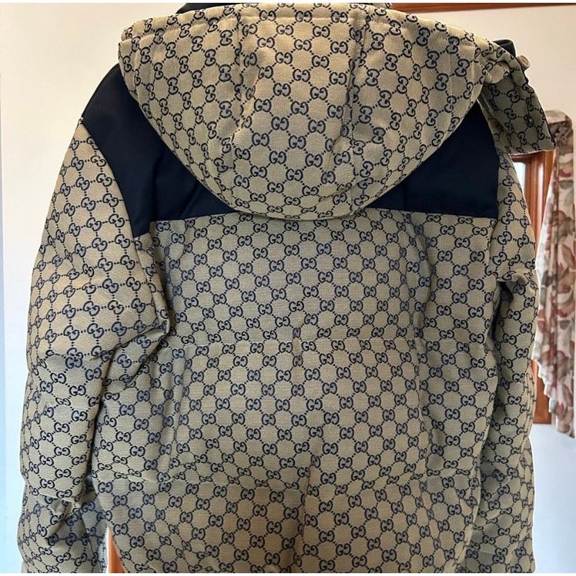 Gucci Mens Gucci GG canvas down puffer jacket size 52/extra large Size US XL / EU 56 / 4 - 4 Thumbnail