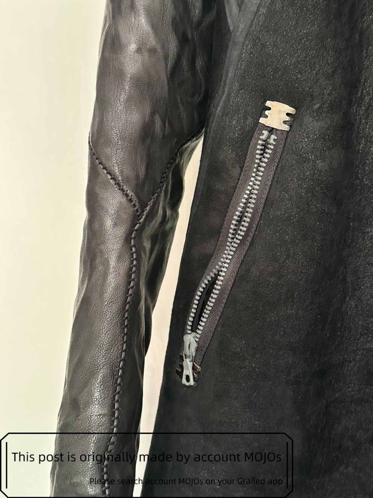Isaac Sellam Experience Sz 38 Isaac Sellam Elbow Wizard Leather Jacket mojos1638 Size US S / EU 44-46 / 1 - 8 Thumbnail