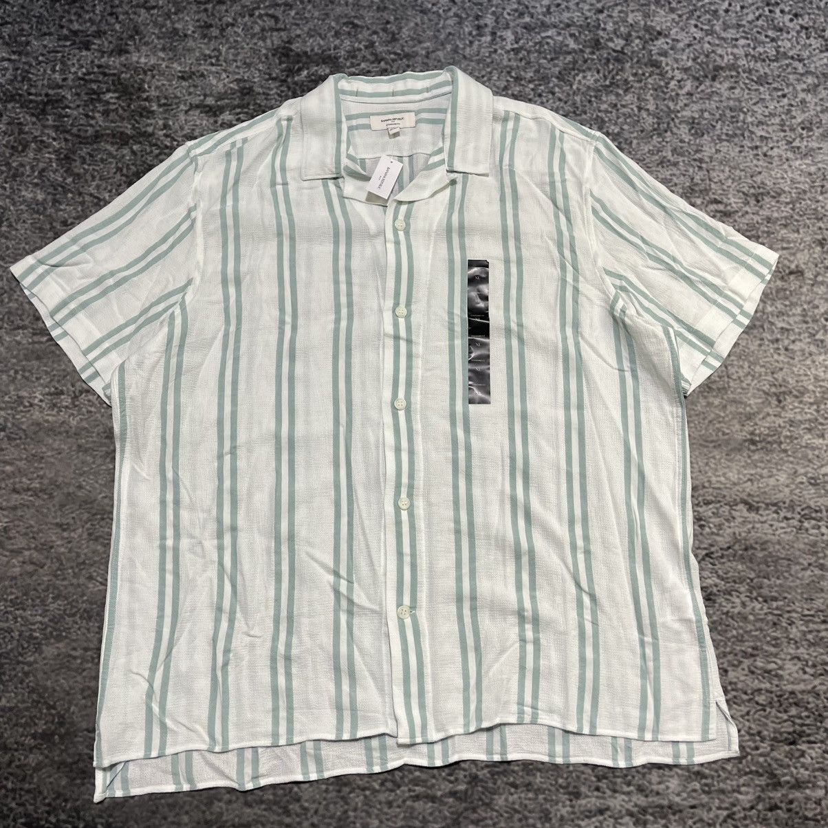 Banana Republic Banana Republic Striped Button Up Shirt Short Sleeve XL NEW Size US XL / EU 56 / 4 - 3 Thumbnail