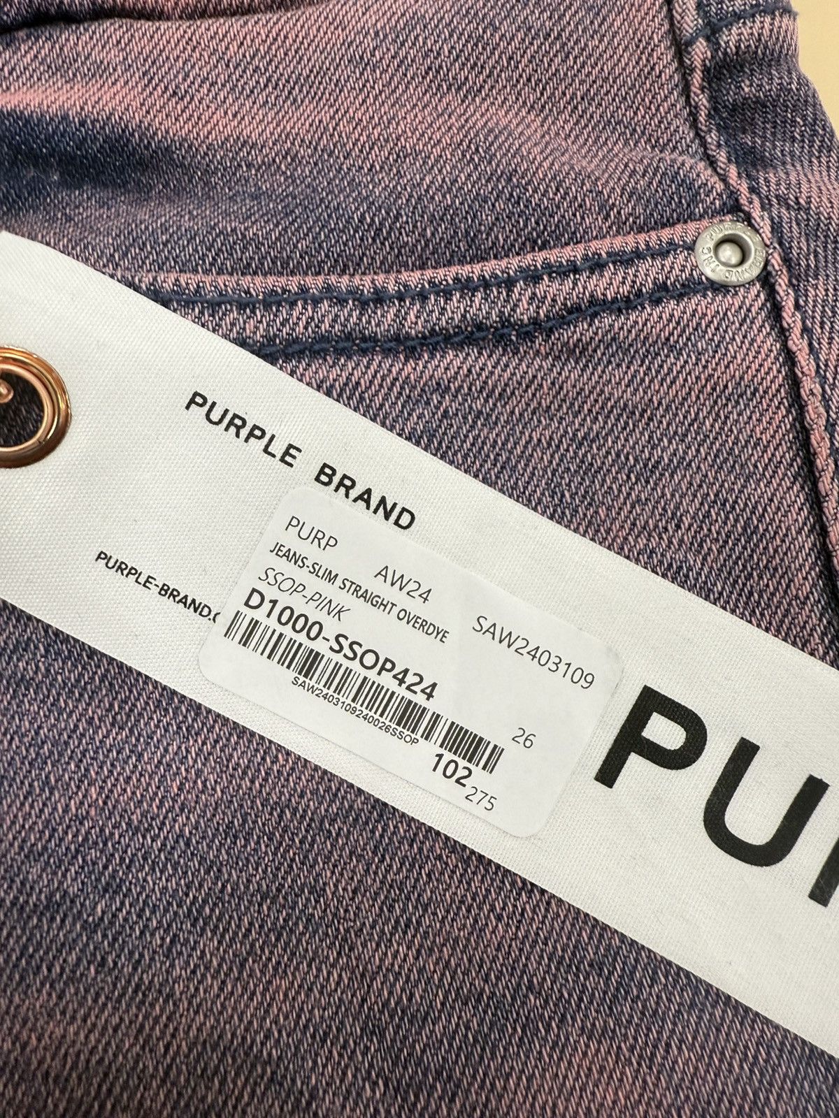 Other Purple Brand Purple Overdye Jeans Size 26" / US 2 / IT 38 - 3 Thumbnail