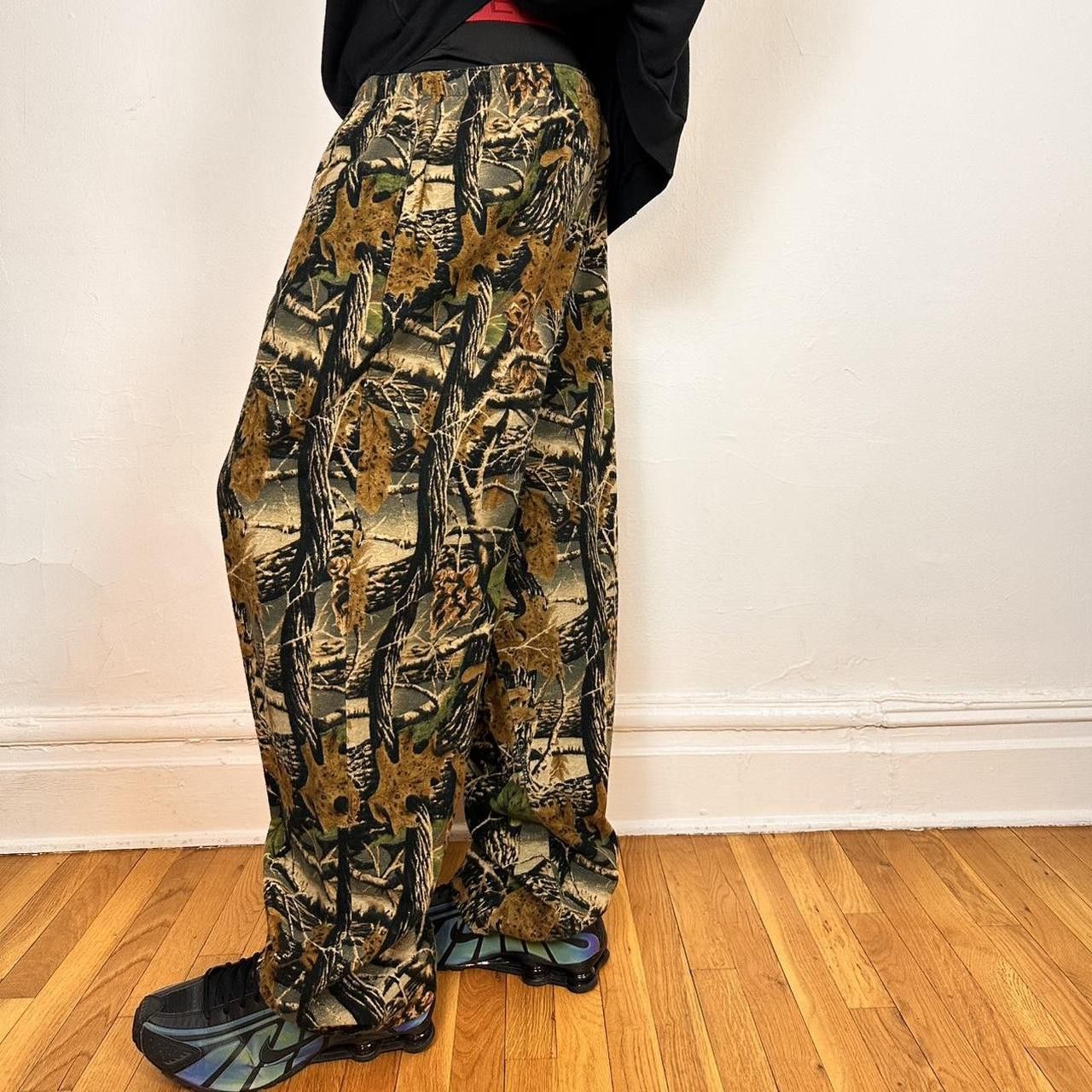 Cabelas Vintage Cabelas Brown/Black RealTree Flannel Pants - XLT Size US 34 / EU 50 - 2 Thumbnail