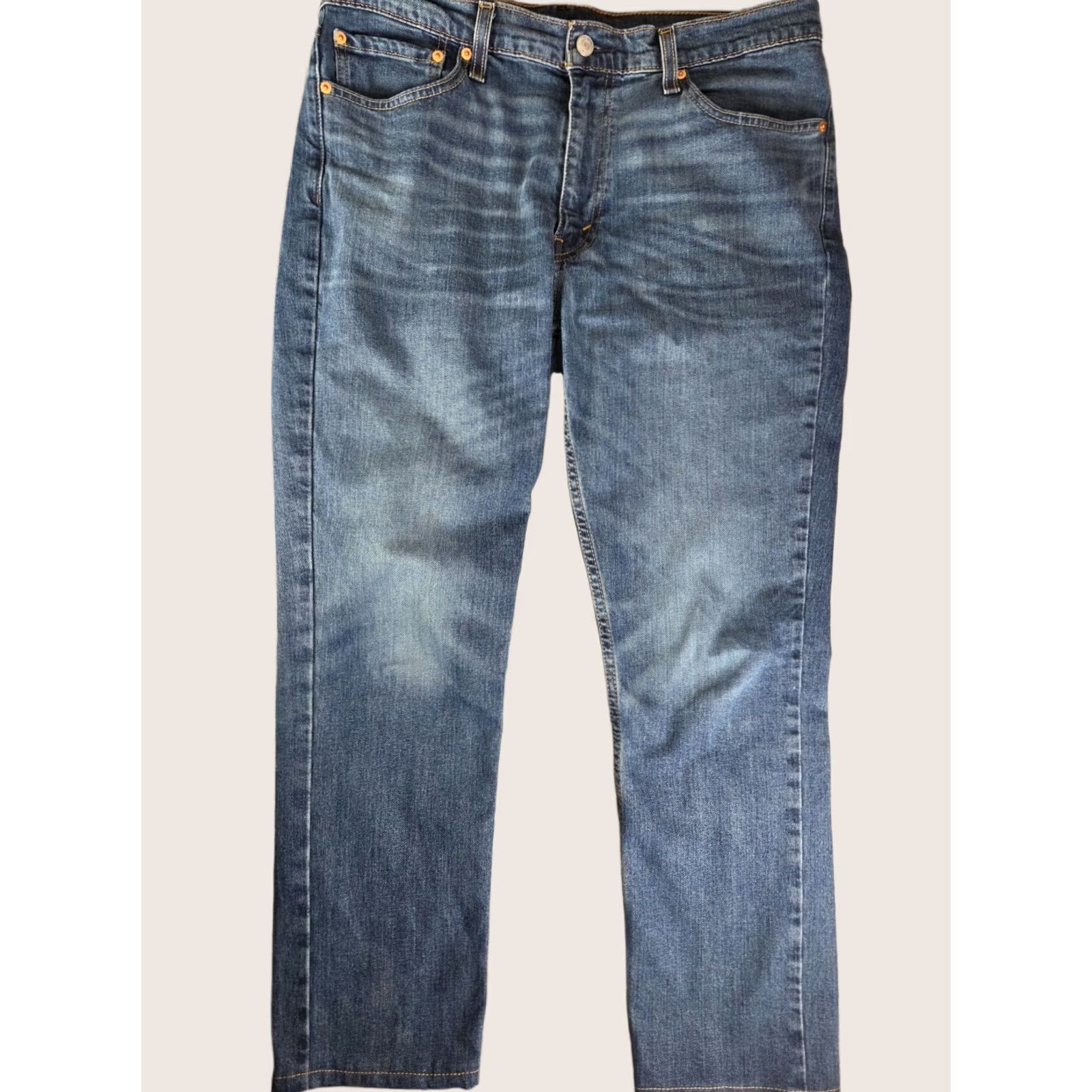 Levi's Levi's 511 Jeans Mens 36x30 Blue Medium Wash Cotton Straight Denim Size US 34 / EU 50 - 1 Thumbnail