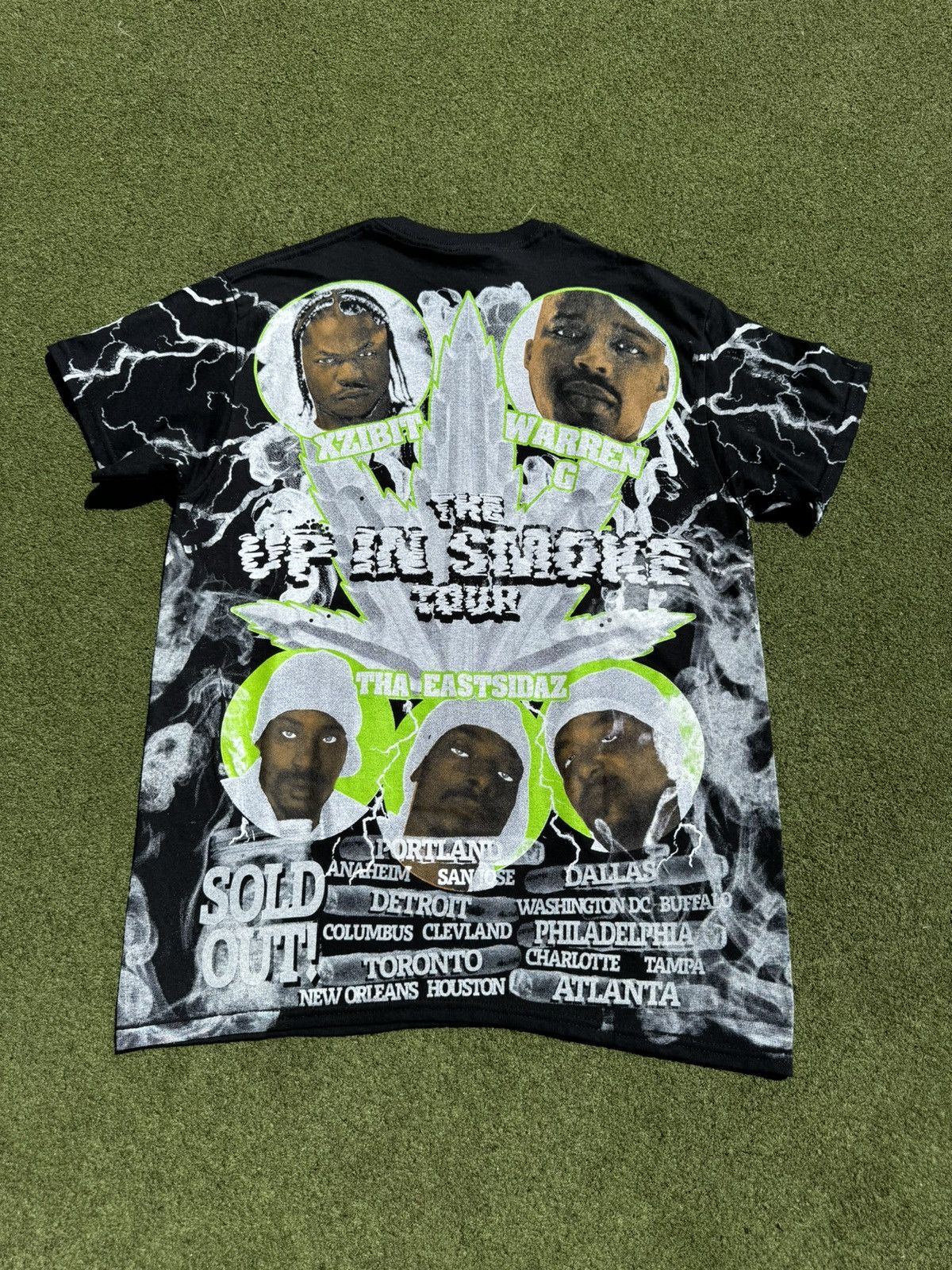Band Tees × Eminem × Rap Tees 2000 Eminem Up In Smoke Tour All Over Print Rap Tour T-Shirt Size US M / EU 48-50 / 2 - 16 Thumbnail
