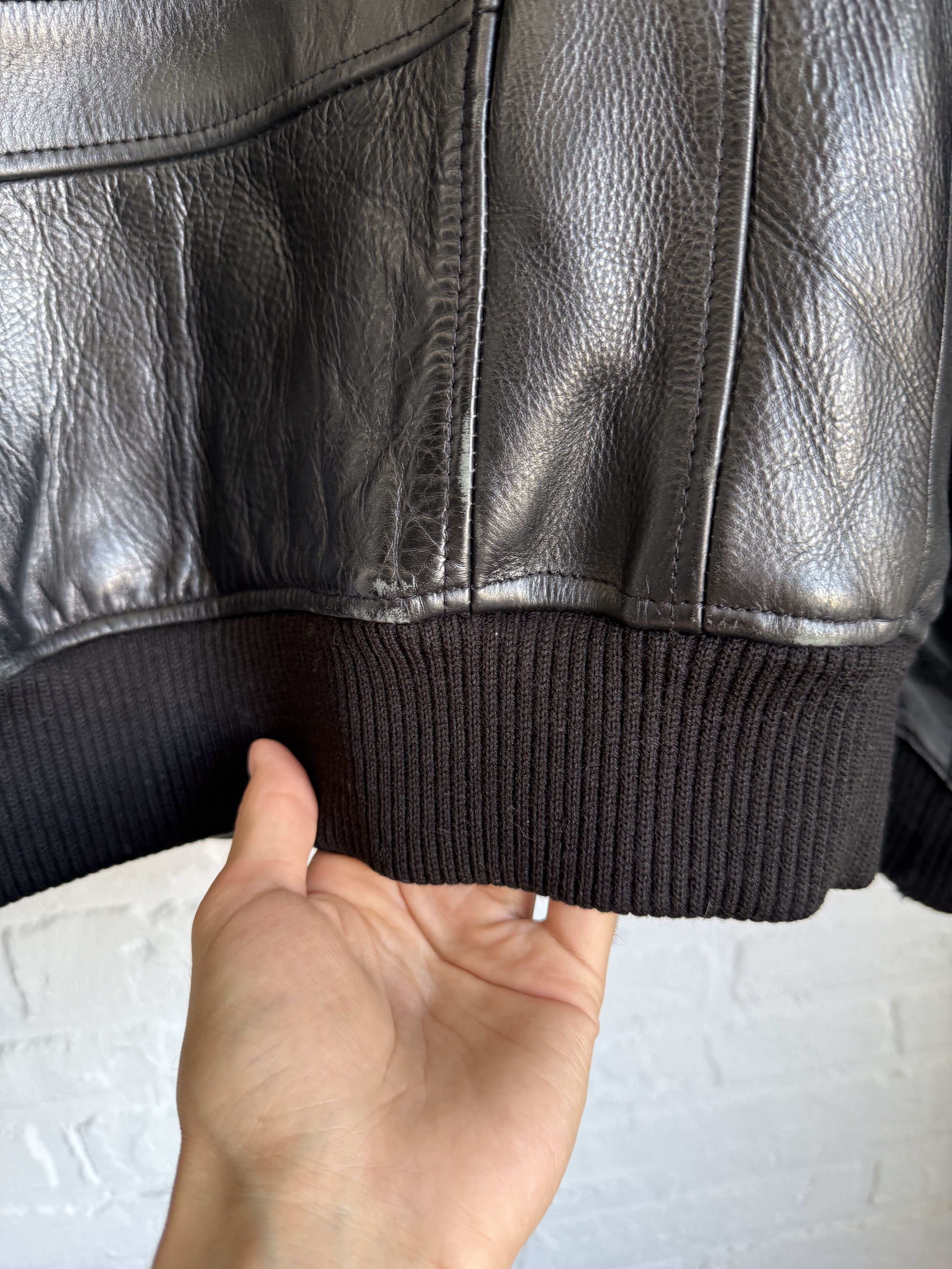 Schott Schott aviator leather jacket packable hood Size US M / EU 48-50 / 2 - 17 Thumbnail