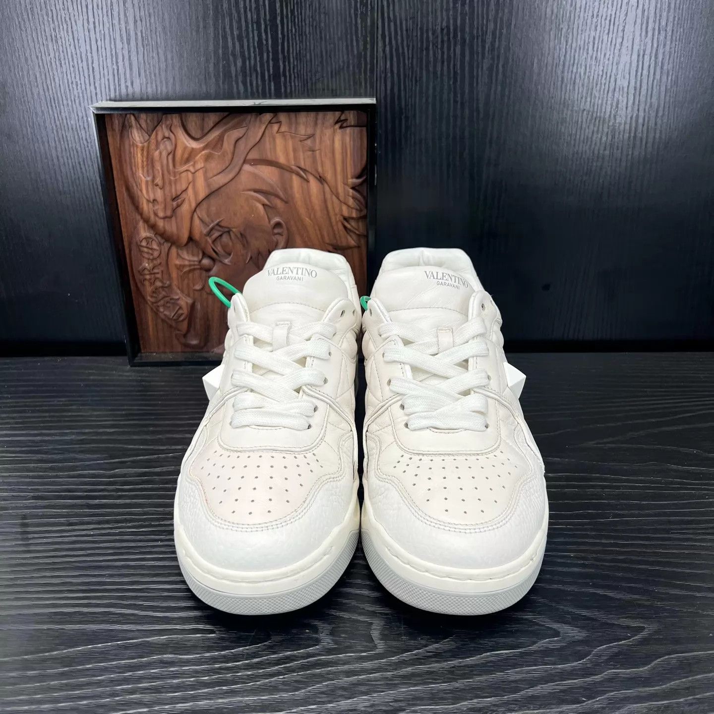 Valentino Valentino One Stud White & Gray 41 Size US 8 / EU 41 - 4 Thumbnail