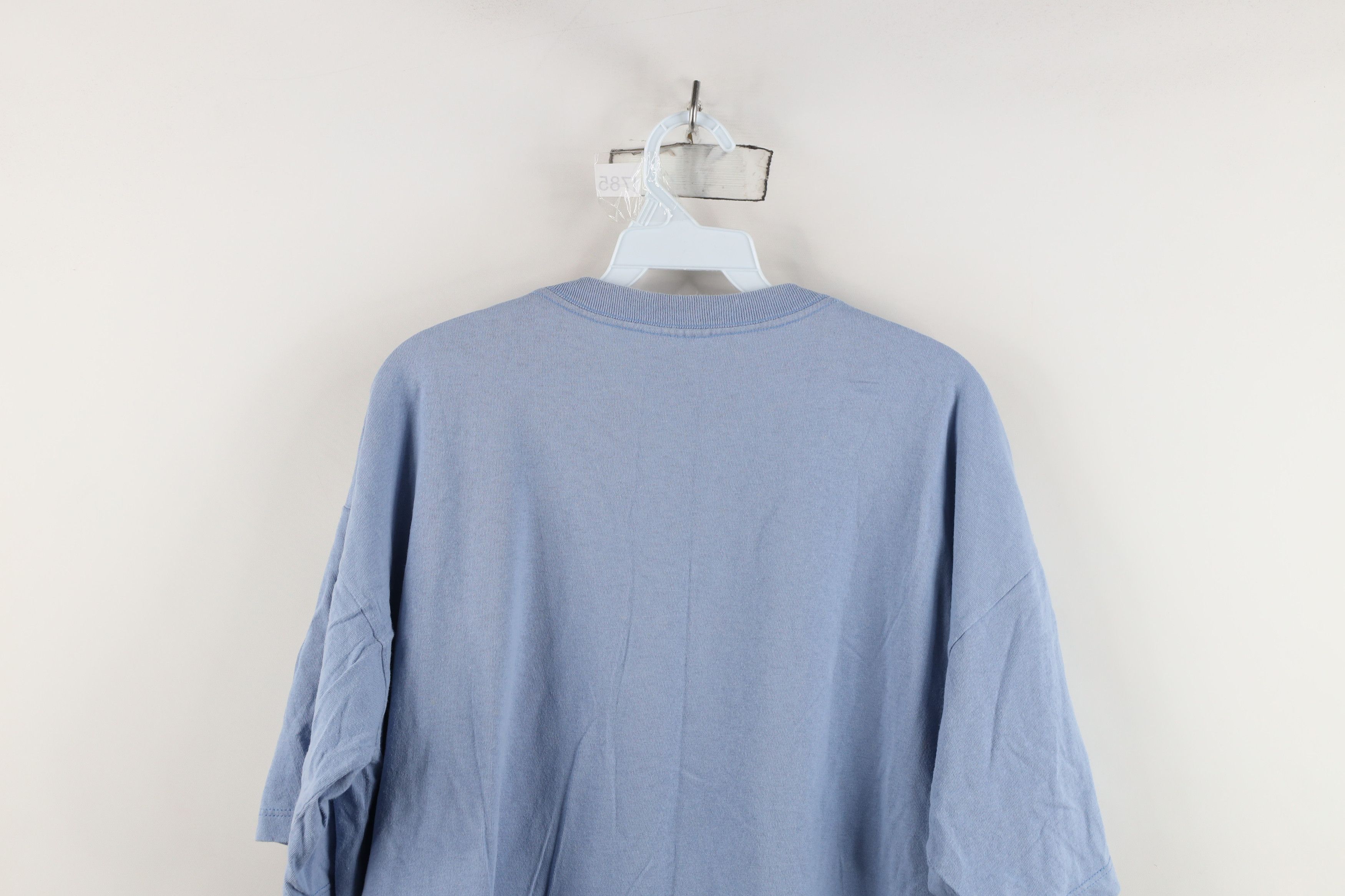 Adidas Vintage 90s Adidas Spell Out Phys Ed T-Shirt Blue USA Size US L / EU 52-54 / 3 - 12 Thumbnail