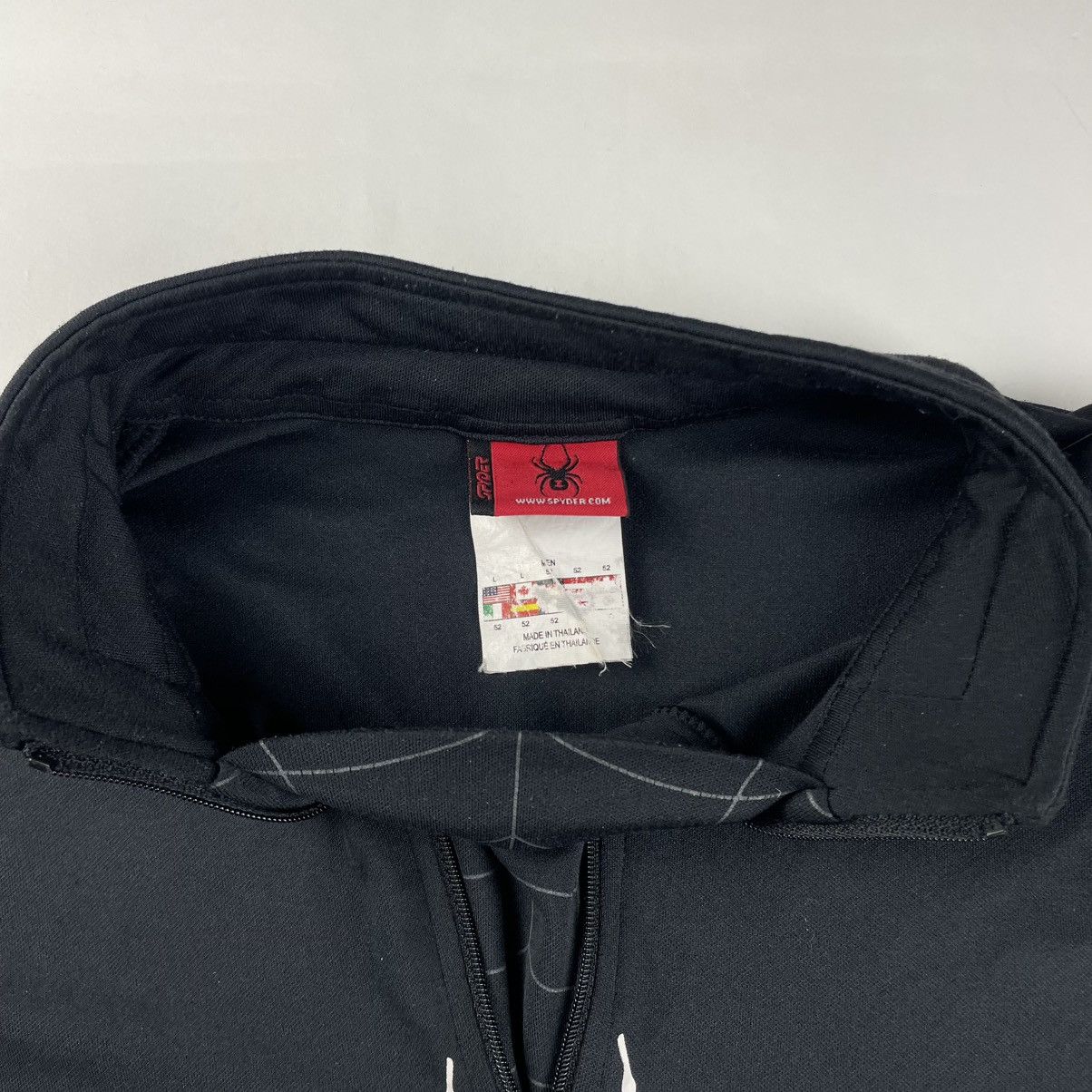 Spyder × Supreme VTG 90s Spyder Sweatshirt Black Spider Web 1/4 Zip Pullover Size US L / EU 52-54 / 3 - 9 Thumbnail