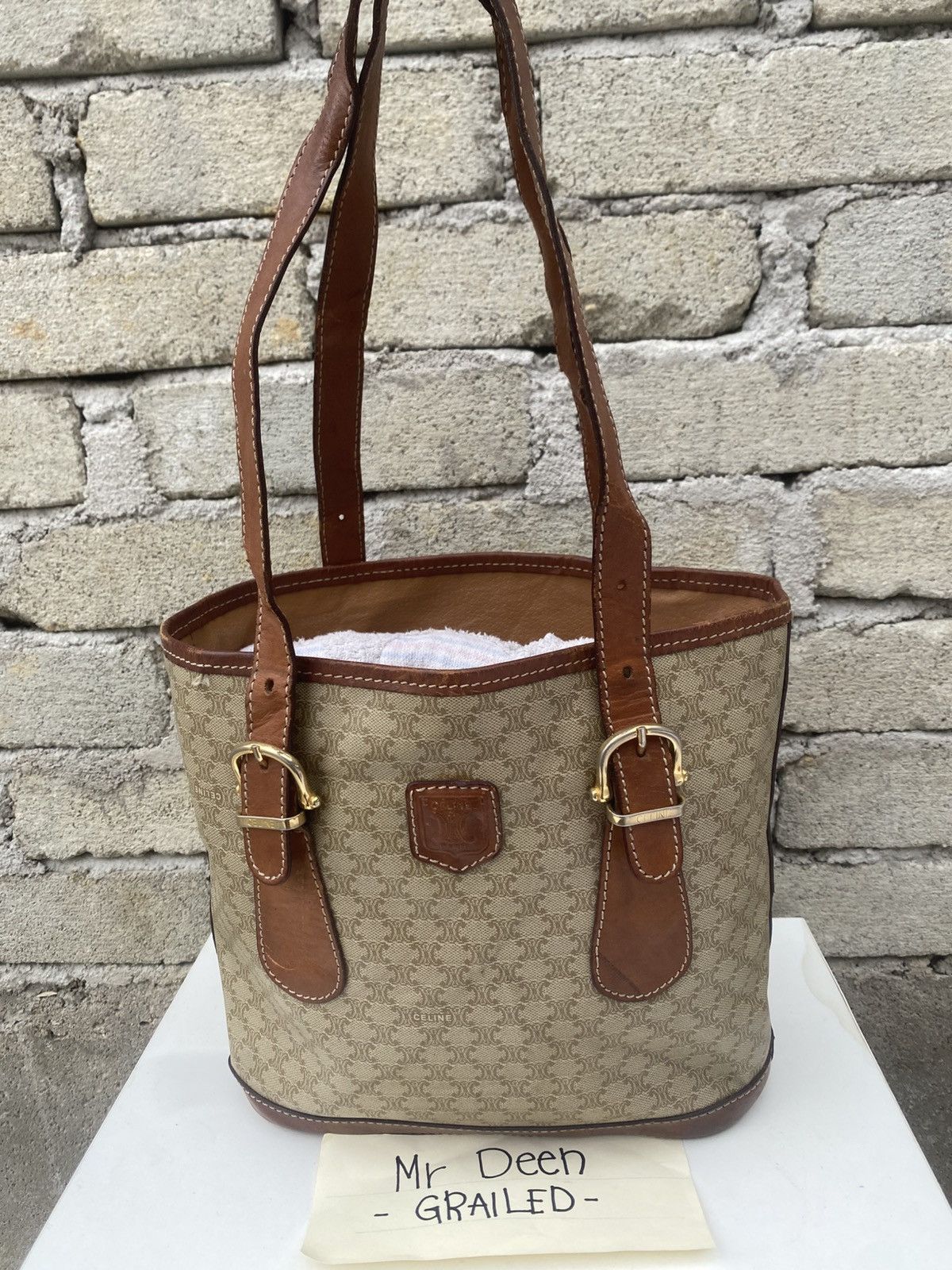 Celine Rare CELINE Monogram Handle Bag Size ONE SIZE - 2 Thumbnail