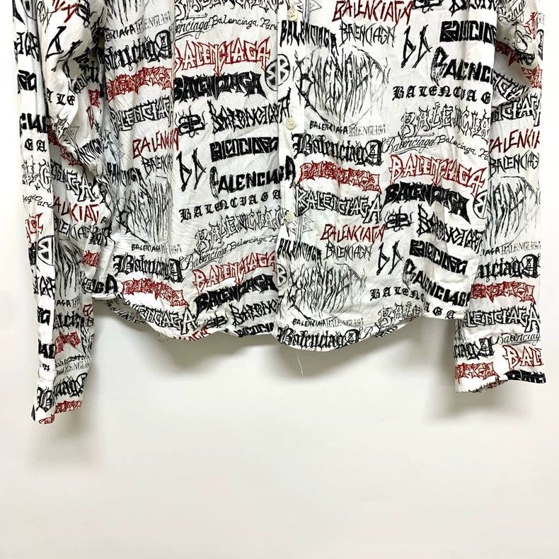 Balenciaga Balenciaga size 37 Letter print shirt Size US M / EU 48-50 / 2 - 6 Thumbnail