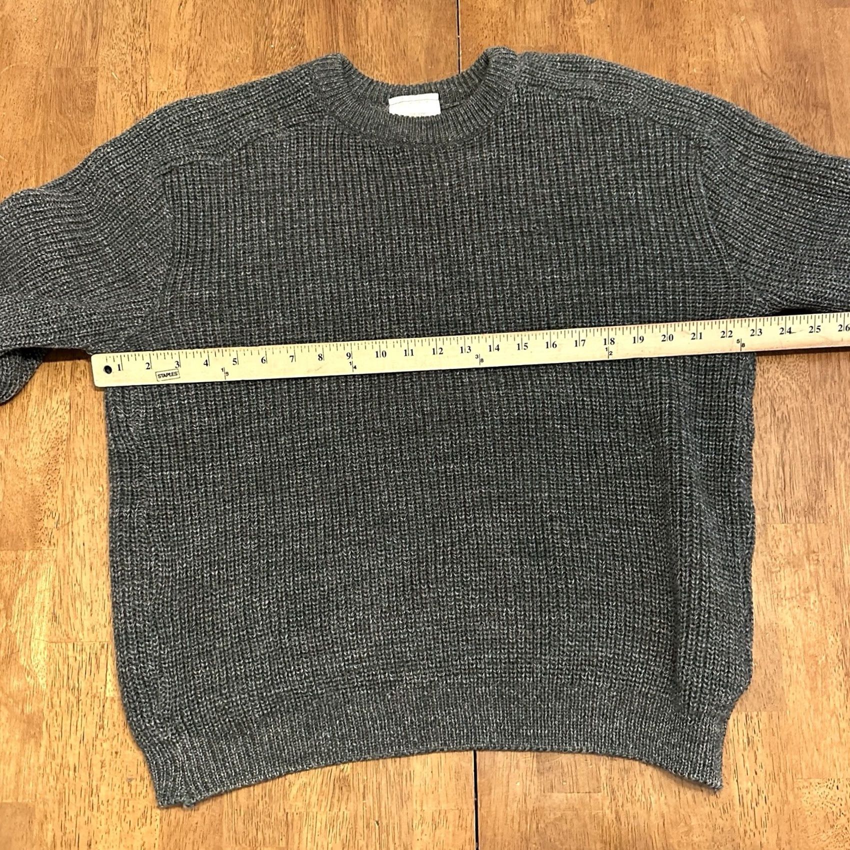 Vintage Brigade Quartermasters Men's Wool Sweater Green Boxy Large Pullover Crew Neck Long Sleeve Winter Classic Knit Breathing Size US L / EU 52-54 / 3 - 4 Thumbnail